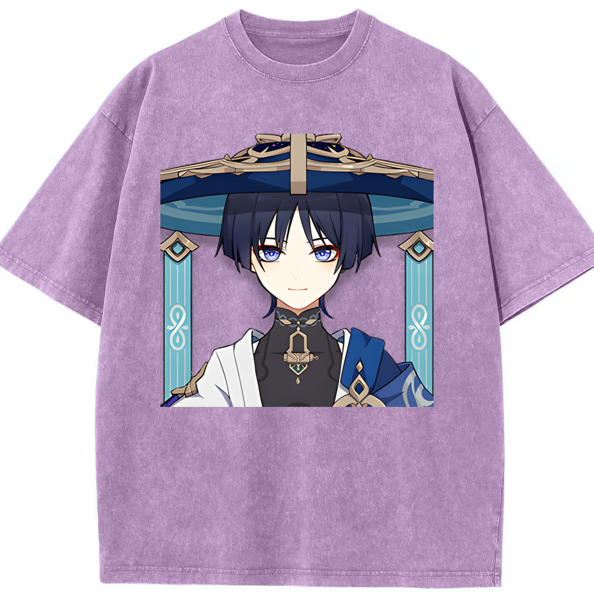 げんし神 さんペい genshin Sanpei 綿100% ヴィンテージ風 半袖Tシャツ（フロントプリント）