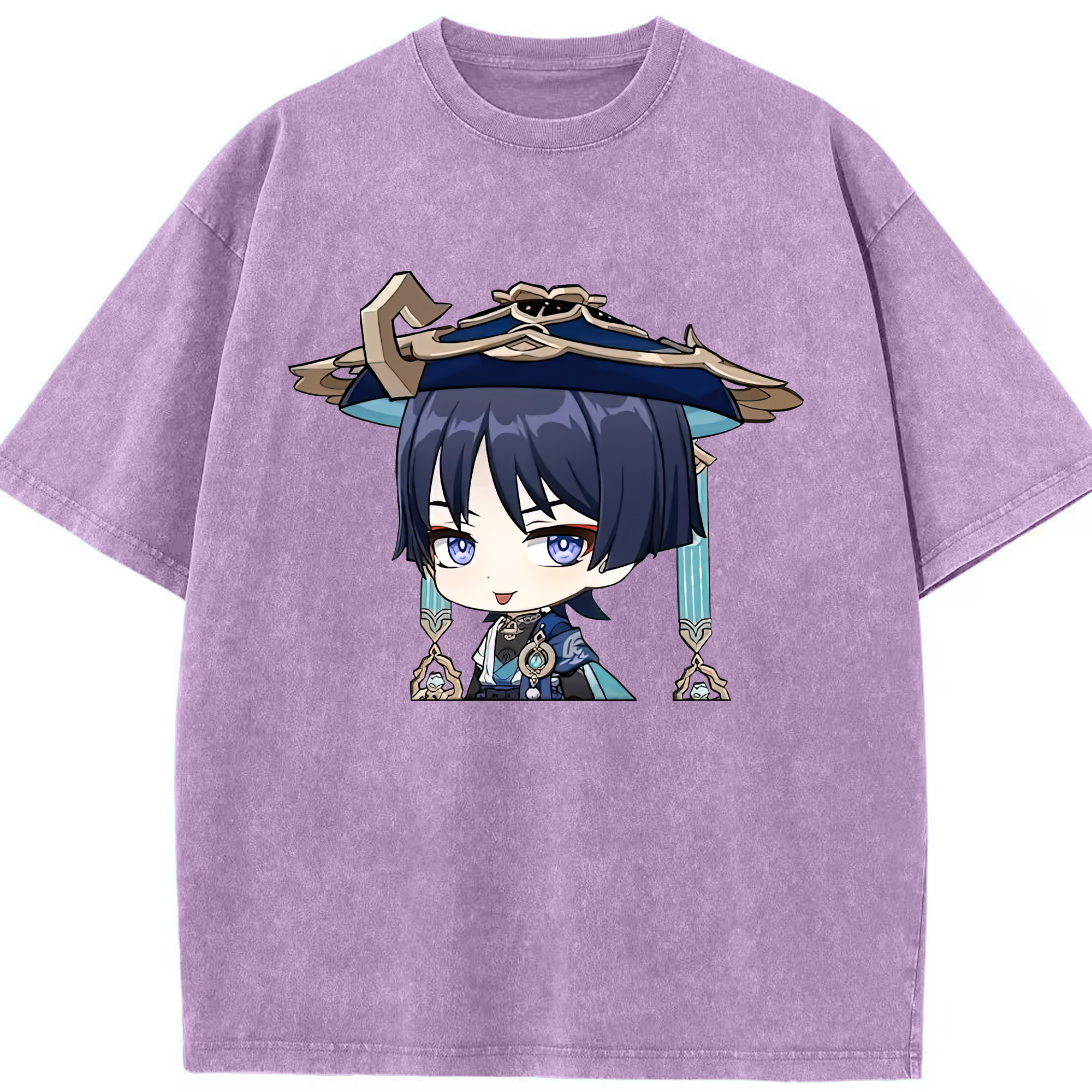 げんし神 さんペい genshin Sanpei 綿100% ヴィンテージ風 半袖Tシャツ（フロントプリント）