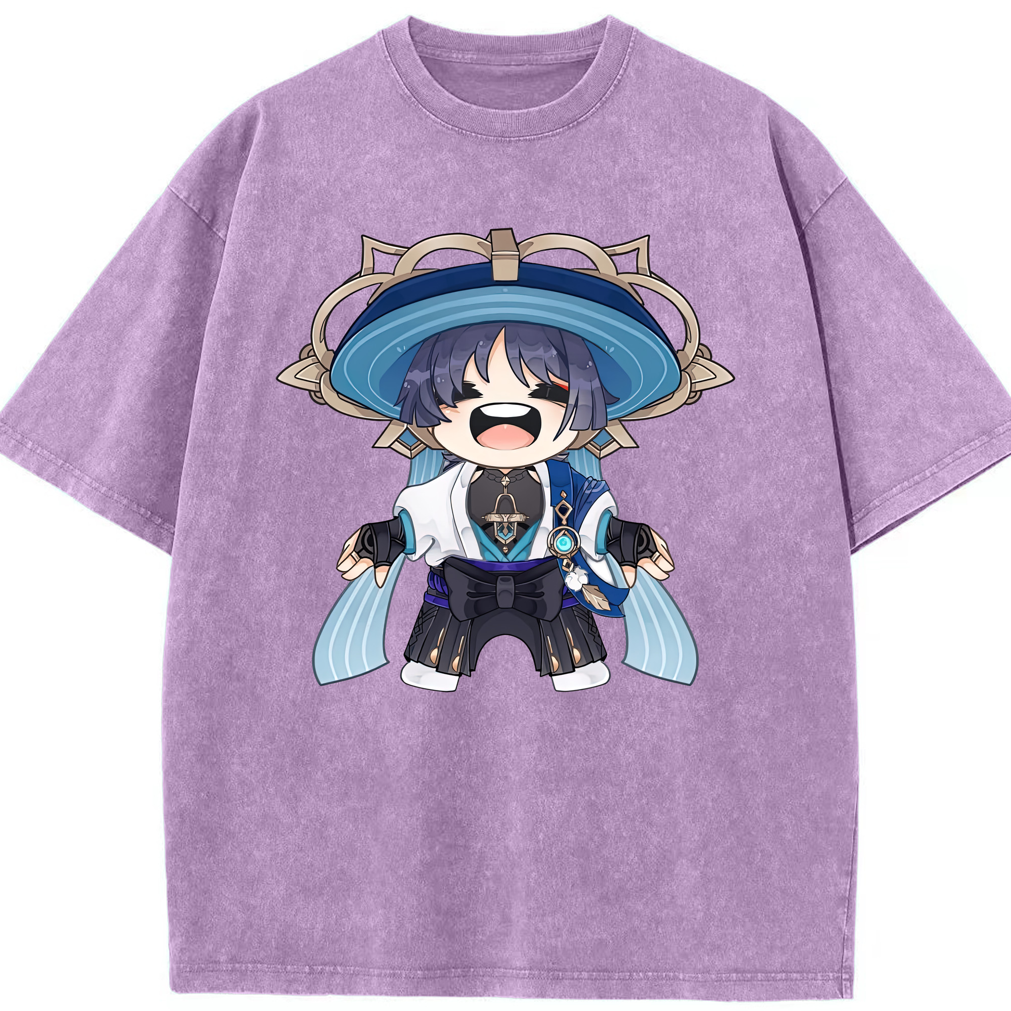 げんし神 さんペい genshin Sanpei 綿100% ヴィンテージ風 半袖Tシャツ（フロントプリント）