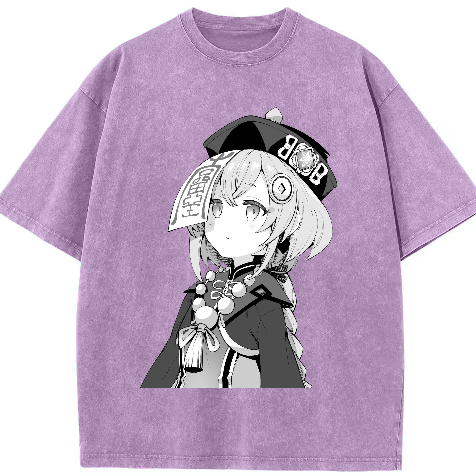 げんし神 七七 なな  genshin Nana 綿100% ヴィンテージ風 半袖Tシャツ（フロントプリント）