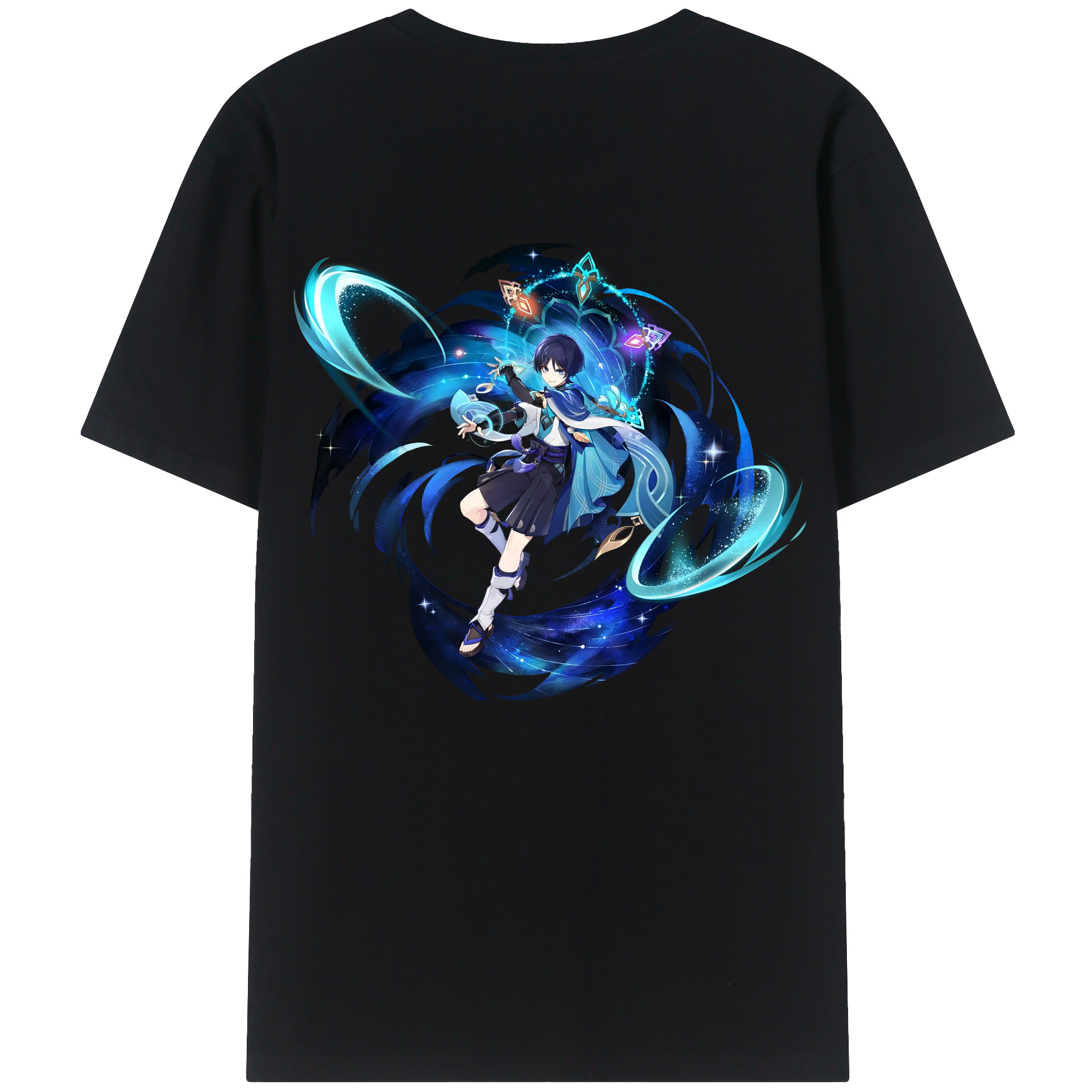 げんし神 さんペい genshin Sanpei 綿100％ メンズ半袖Tシャツ（バックプリント） 通気性