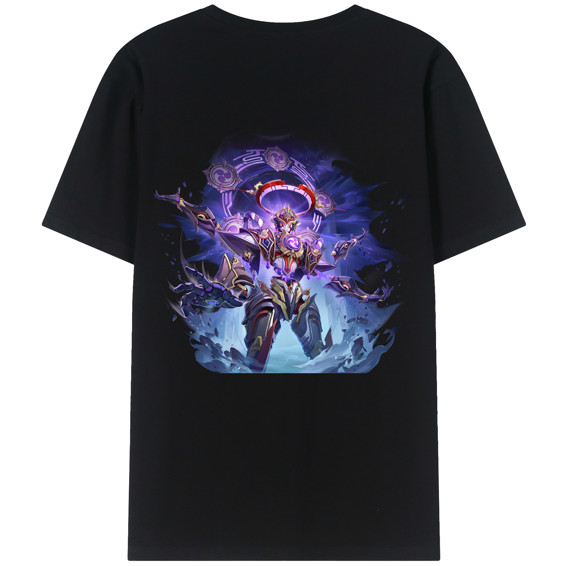 げんし神 さんペい genshin Sanpei 綿100％ メンズ半袖Tシャツ（バックプリント） 通気性