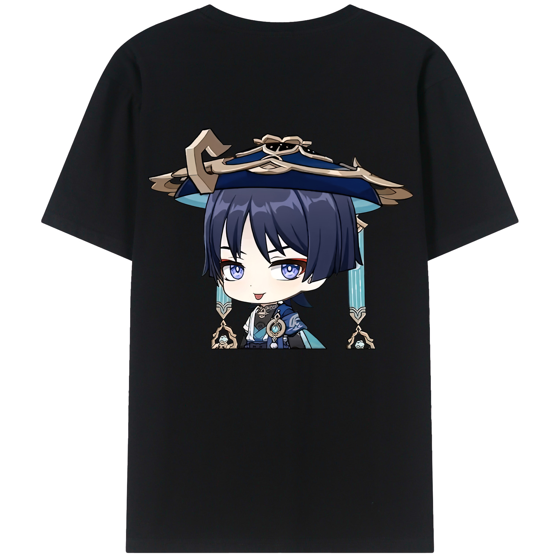 げんし神 さんペい genshin Sanpei 綿100％ メンズ半袖Tシャツ（バックプリント） 通気性