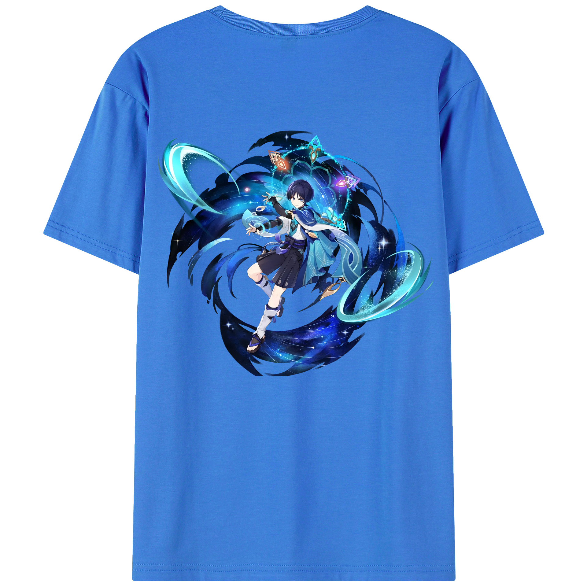 げんし神 さんペい genshin Sanpei 綿100％ メンズ半袖Tシャツ（バックプリント） 通気性