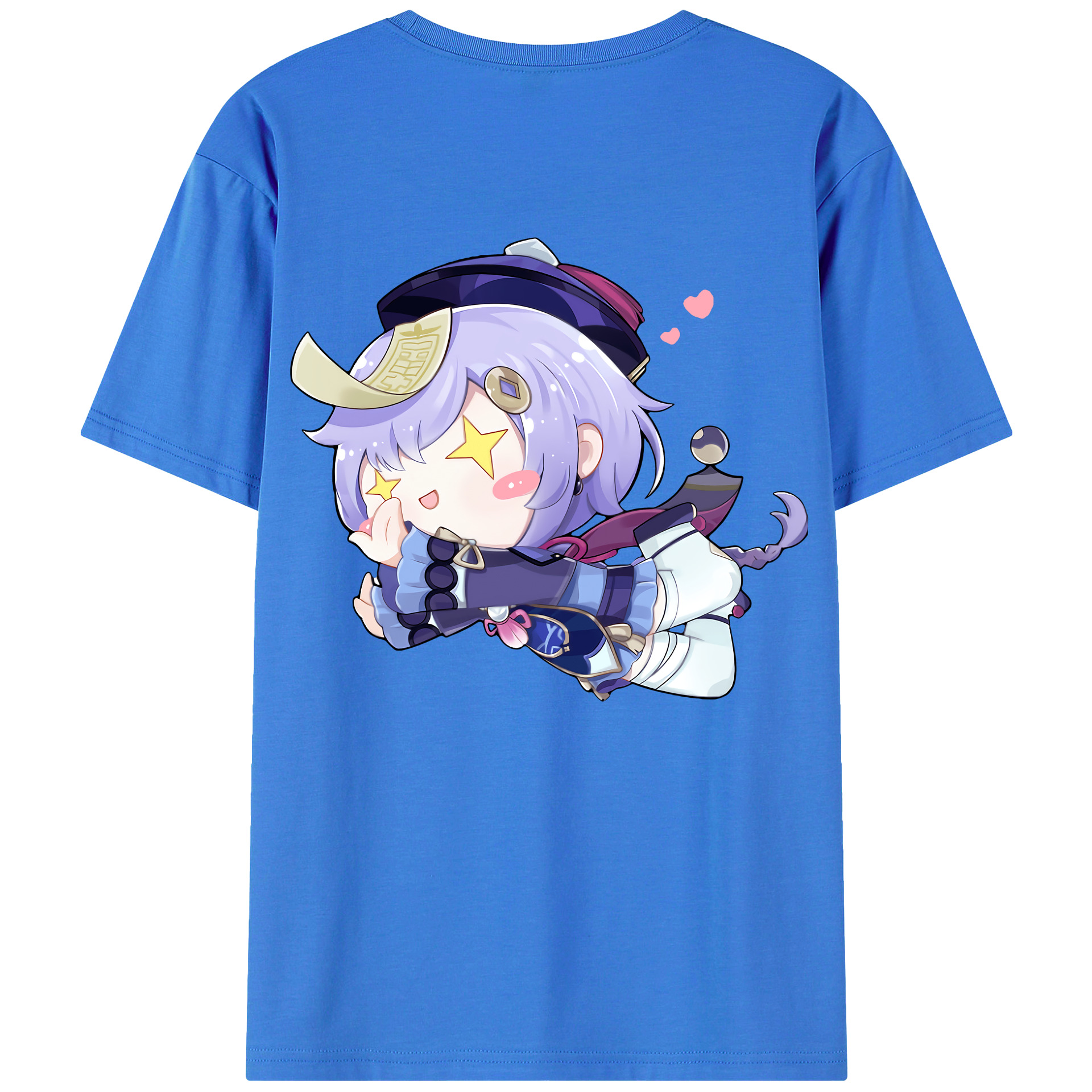 げんし神 七七 なな  genshin Nana 綿100％ メンズ半袖Tシャツ（バックプリント） 通気性