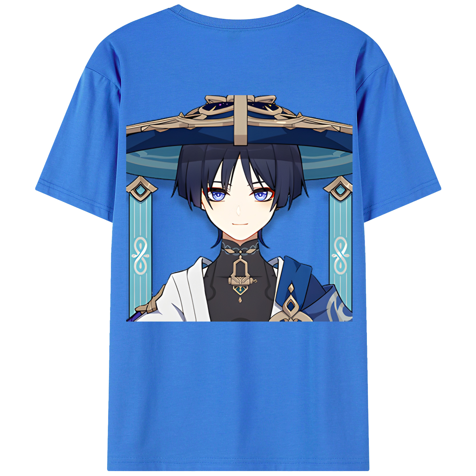 げんし神 さんペい genshin Sanpei 綿100％ メンズ半袖Tシャツ（バックプリント） 通気性