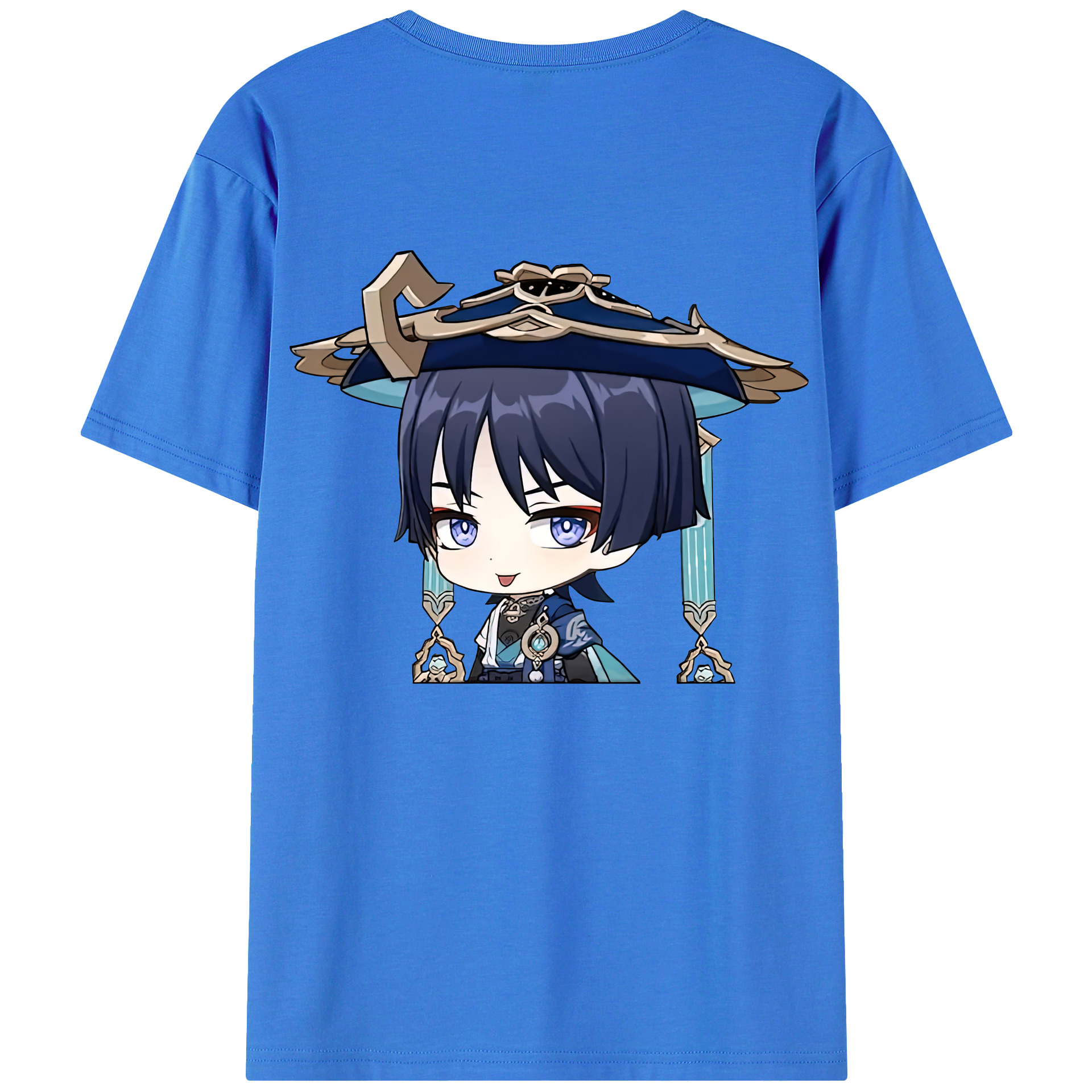 げんし神 さんペい genshin Sanpei 綿100％ メンズ半袖Tシャツ（バックプリント） 通気性