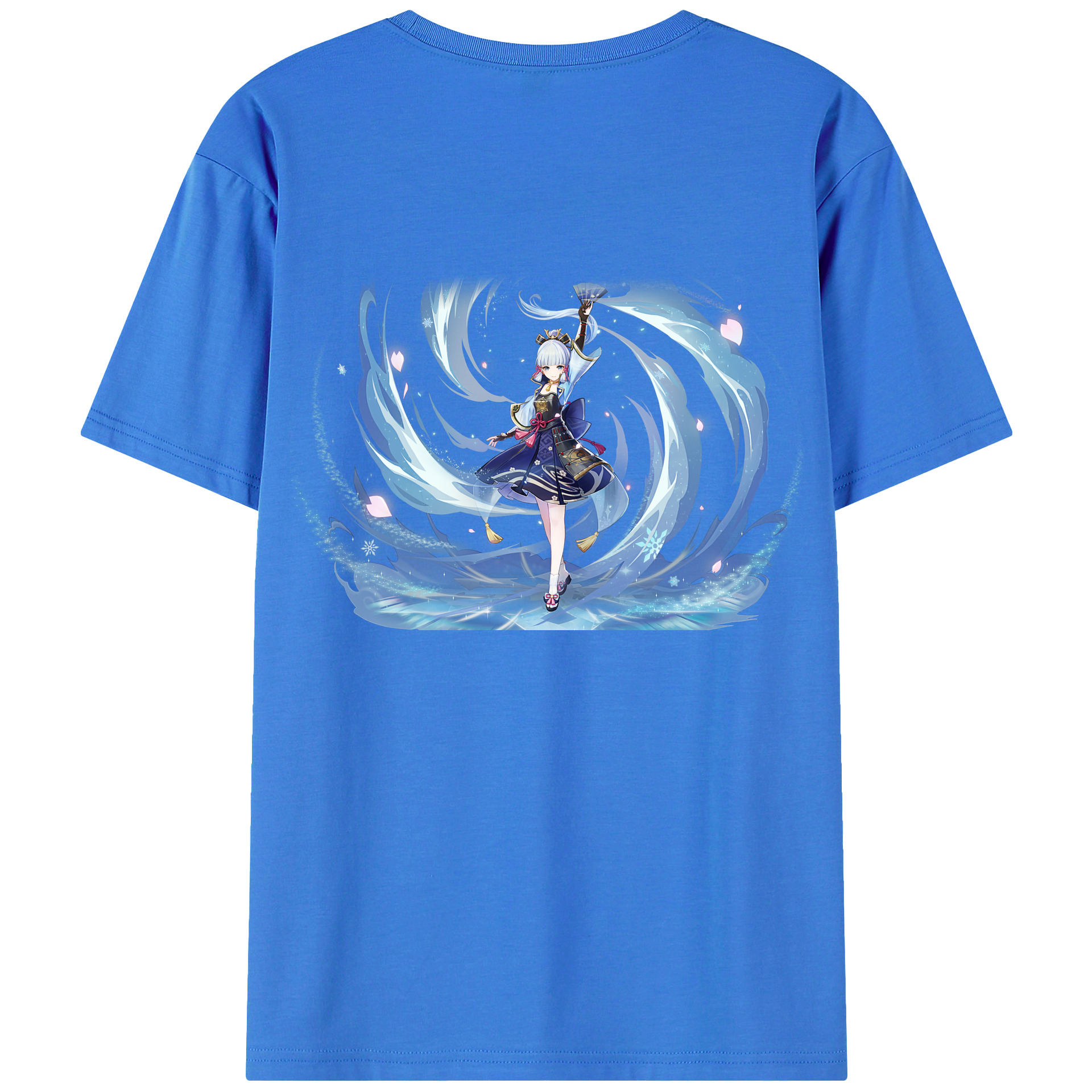 げんし神 神里綾華 神宮寺レン genshin Kamimiya Ren 綿100％ メンズ半袖Tシャツ（バックプリント） 通気性