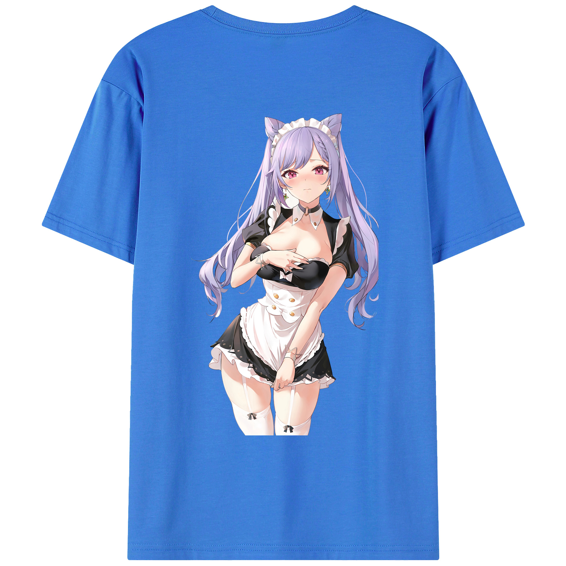 げんし神 刻晴 こくせい genshin Kokusei 綿100％ メンズ半袖Tシャツ（バックプリント） 通気性