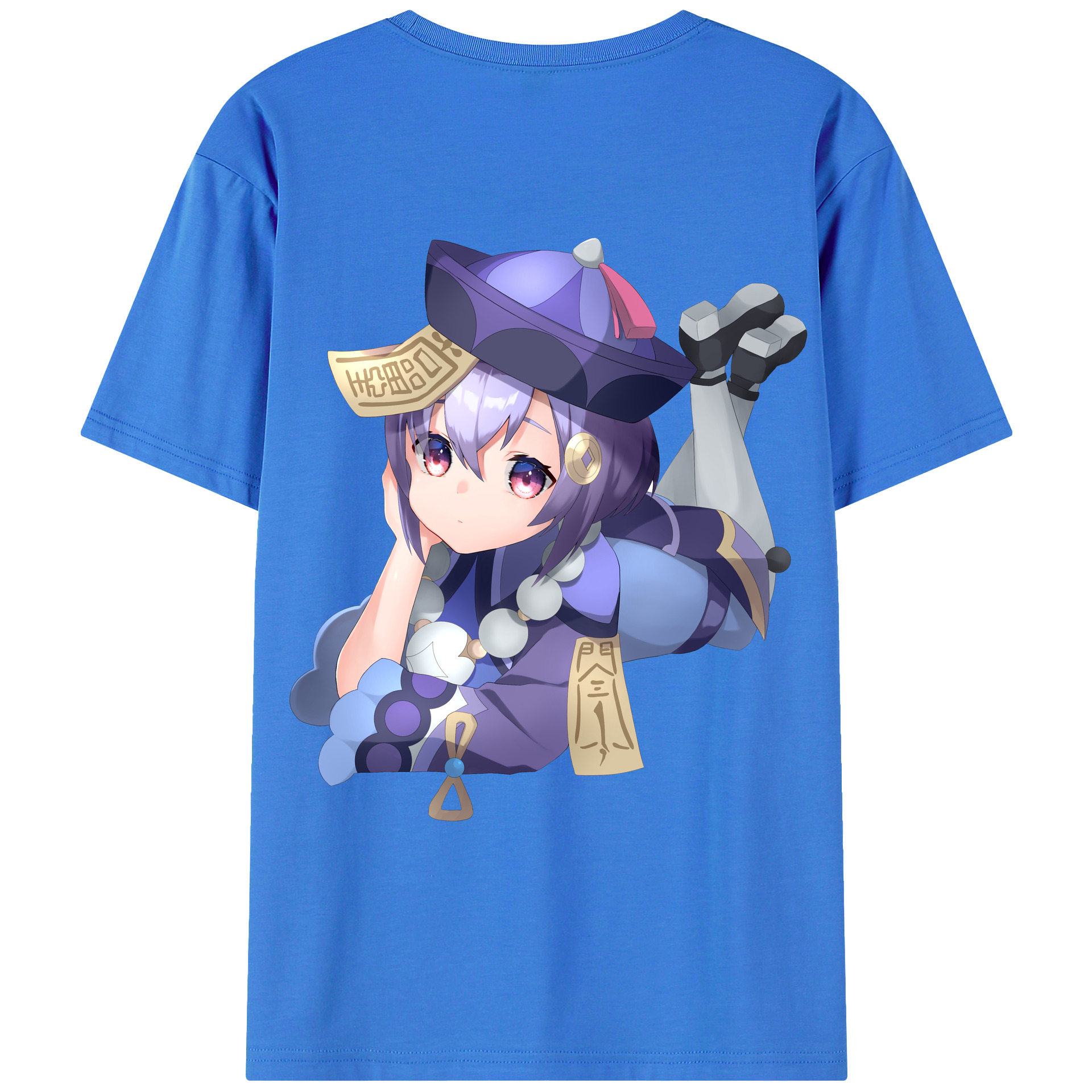 げんし神 七七 なな  genshin Nana 綿100％ メンズ半袖Tシャツ（バックプリント） 通気性