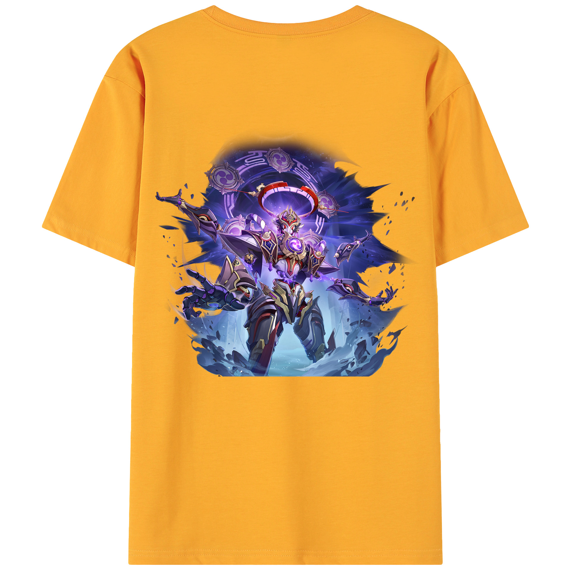 げんし神 さんペい genshin Sanpei 綿100％ メンズ半袖Tシャツ（バックプリント） 通気性
