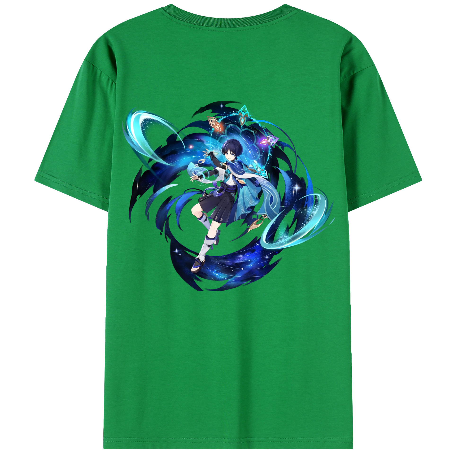 げんし神 さんペい genshin Sanpei 綿100％ メンズ半袖Tシャツ（バックプリント） 通気性