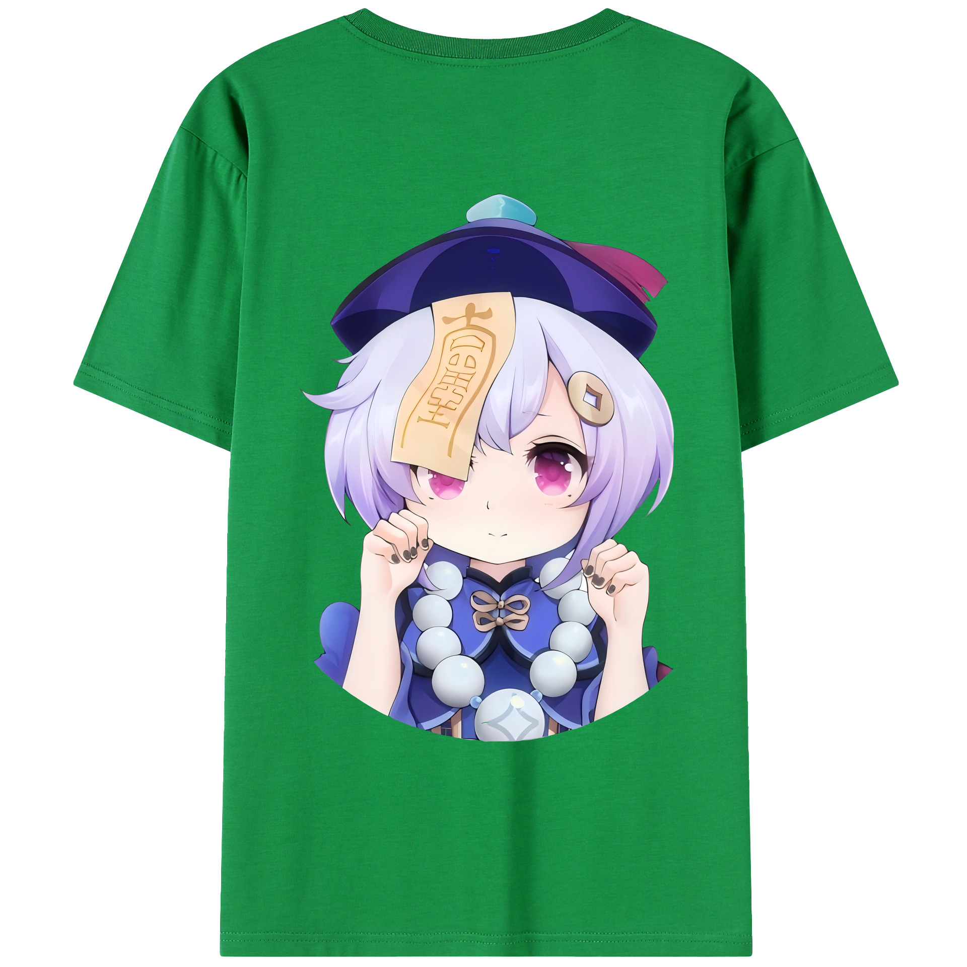 げんし神 七七 なな  genshin Nana 綿100％ メンズ半袖Tシャツ（バックプリント） 通気性