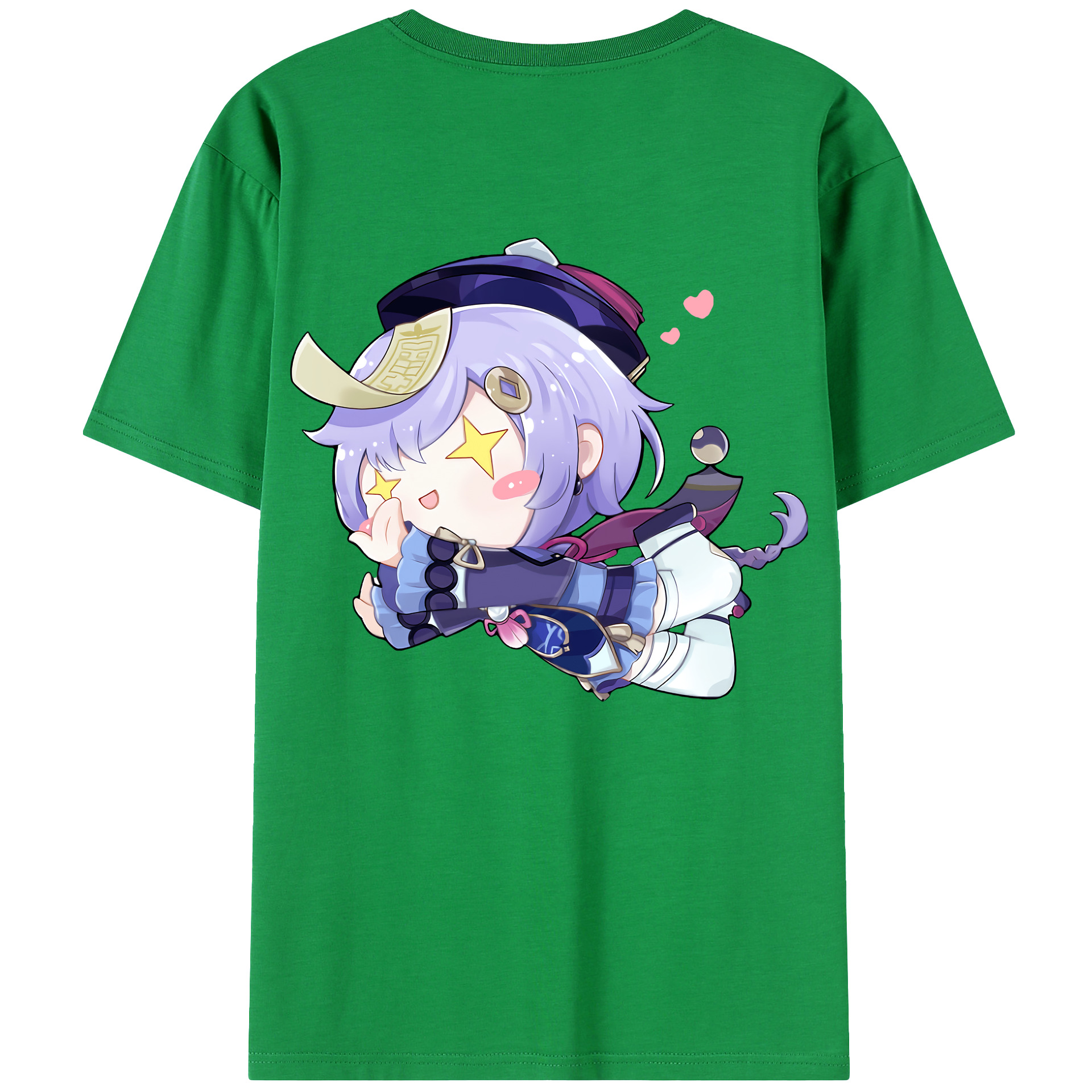 げんし神 七七 なな  genshin Nana 綿100％ メンズ半袖Tシャツ（バックプリント） 通気性