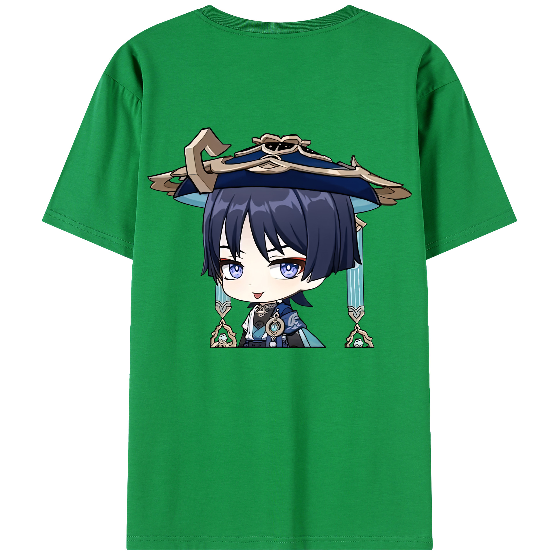 げんし神 さんペい genshin Sanpei 綿100％ メンズ半袖Tシャツ（バックプリント） 通気性