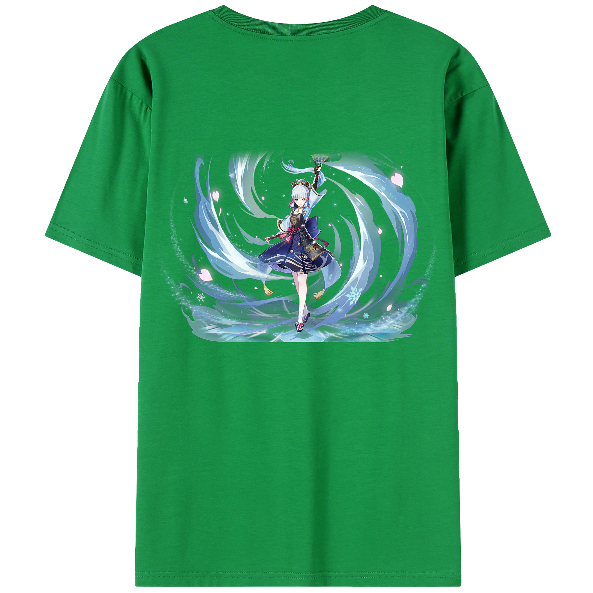 げんし神 神里綾華 神宮寺レン genshin Kamimiya Ren 綿100％ メンズ半袖Tシャツ（バックプリント） 通気性