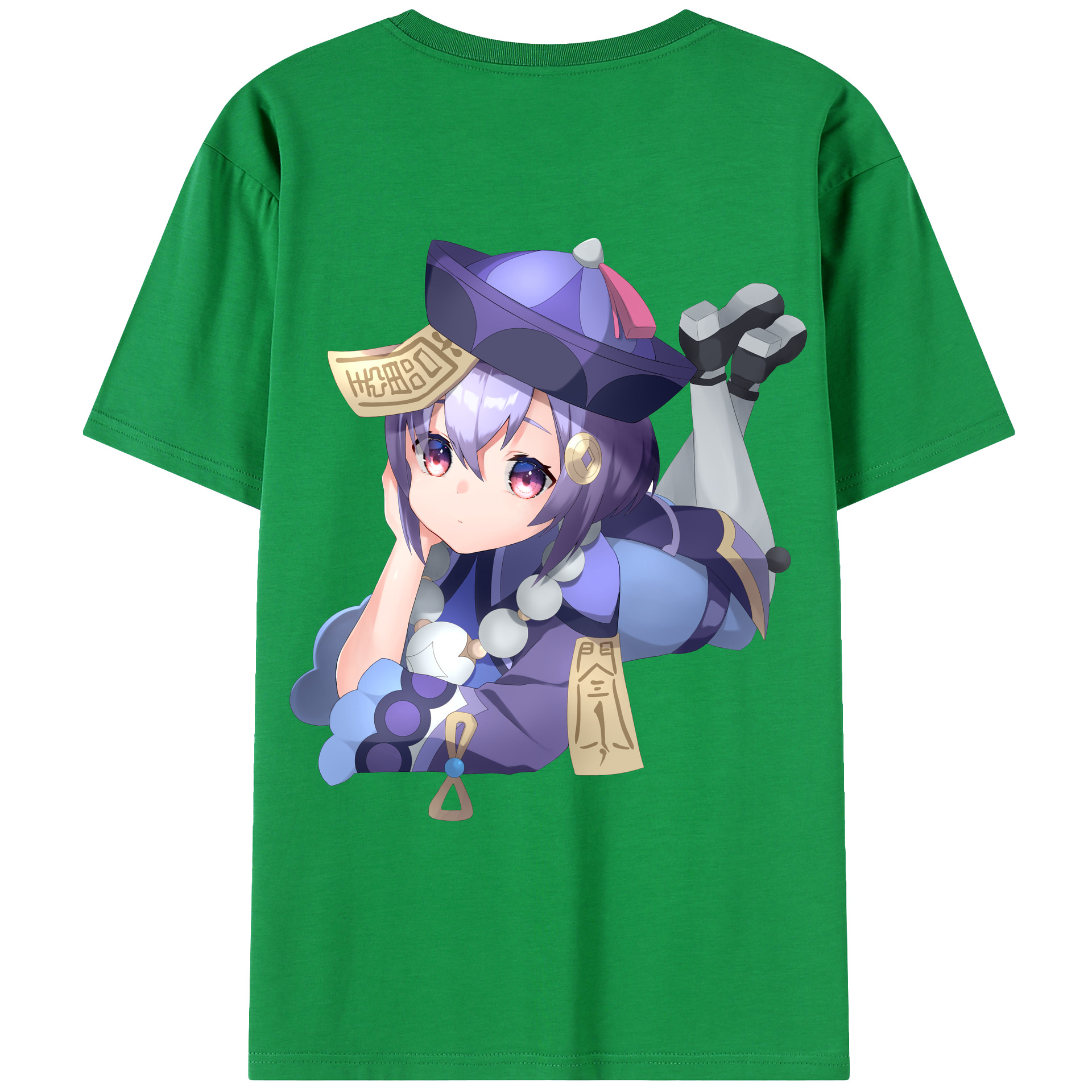げんし神 七七 なな  genshin Nana 綿100％ メンズ半袖Tシャツ（バックプリント） 通気性
