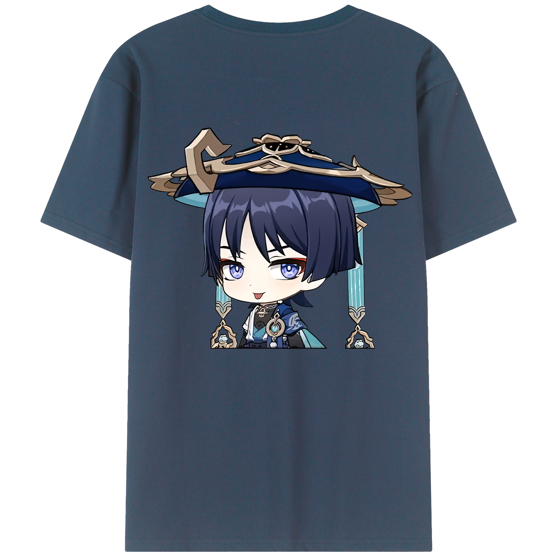 げんし神 さんペい genshin Sanpei 綿100％ メンズ半袖Tシャツ（バックプリント） 通気性