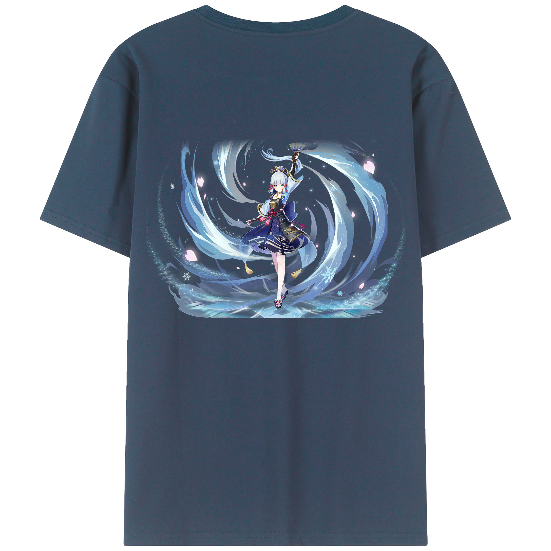 げんし神 神里綾華 神宮寺レン genshin Kamimiya Ren 綿100％ メンズ半袖Tシャツ（バックプリント） 通気性
