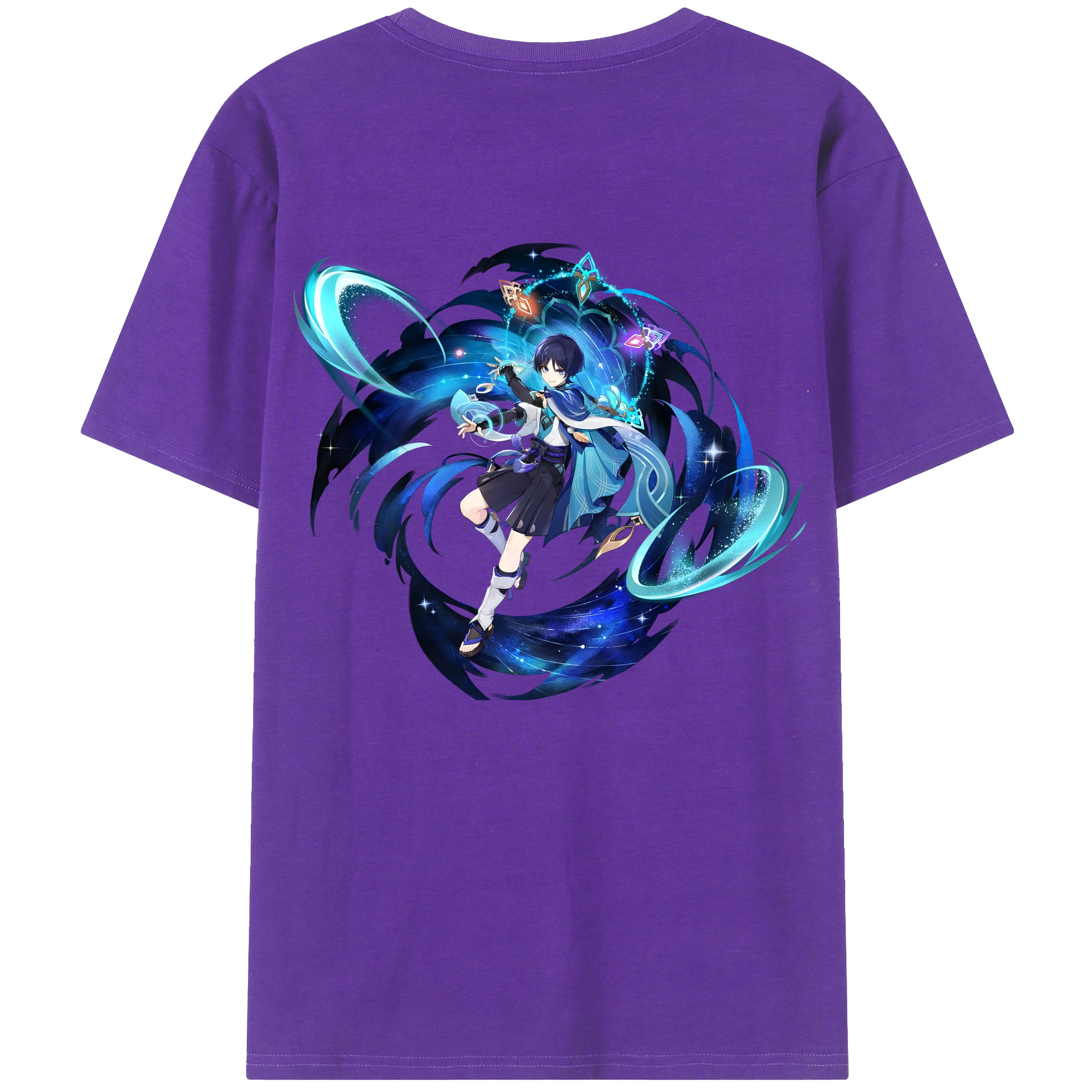 げんし神 さんペい genshin Sanpei 綿100％ メンズ半袖Tシャツ（バックプリント） 通気性