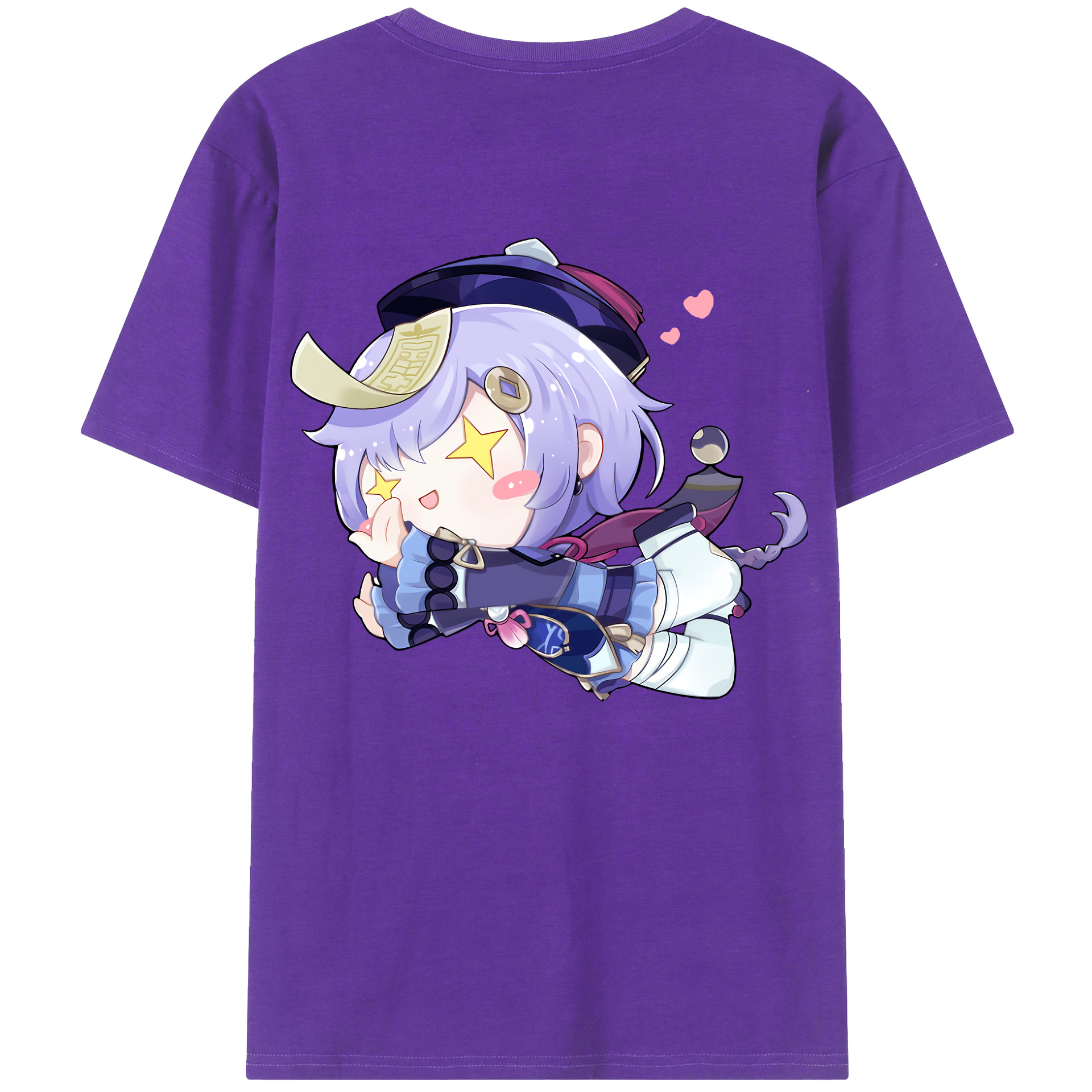 げんし神 七七 なな  genshin Nana 綿100％ メンズ半袖Tシャツ（バックプリント） 通気性