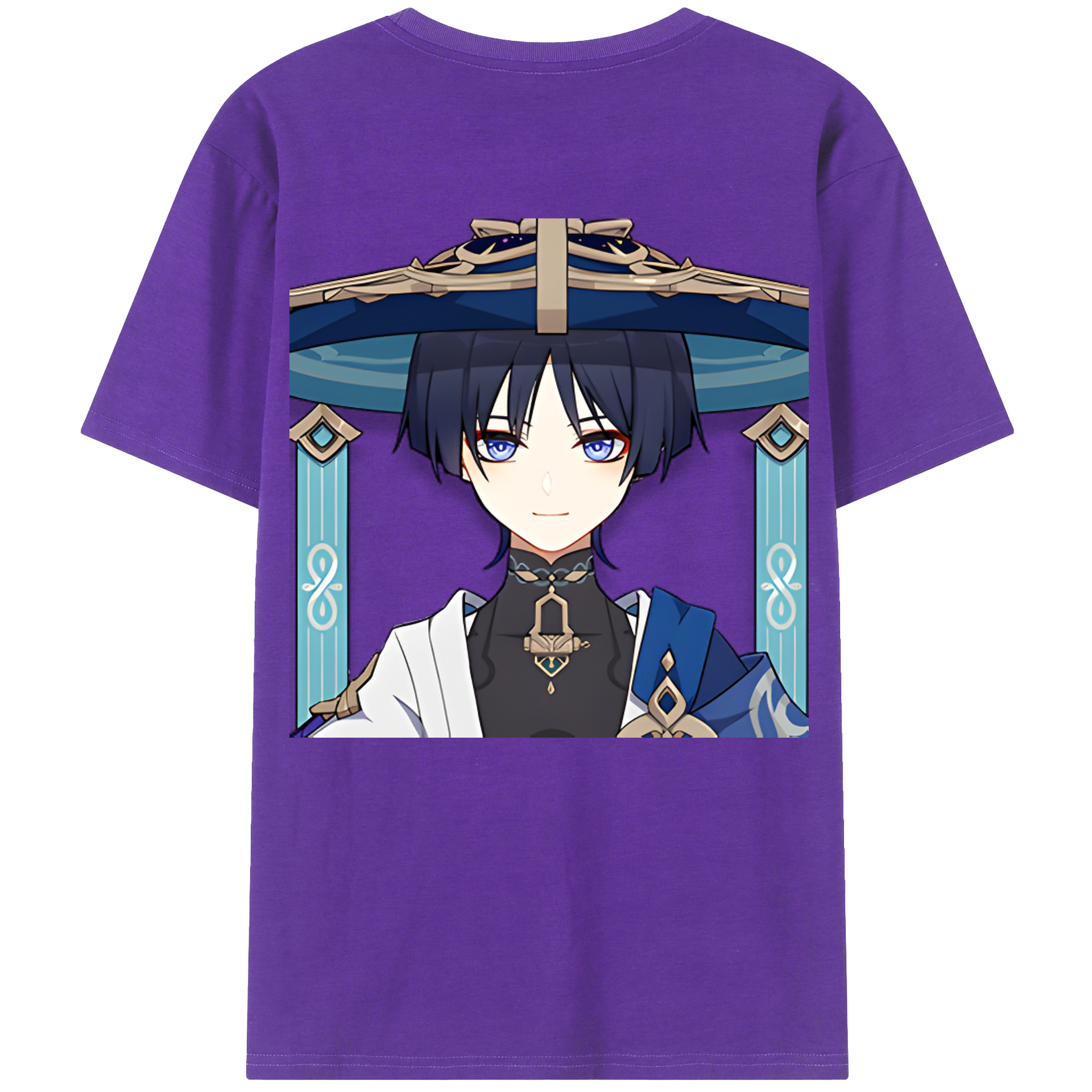 げんし神 さんペい genshin Sanpei 綿100％ メンズ半袖Tシャツ（バックプリント） 通気性
