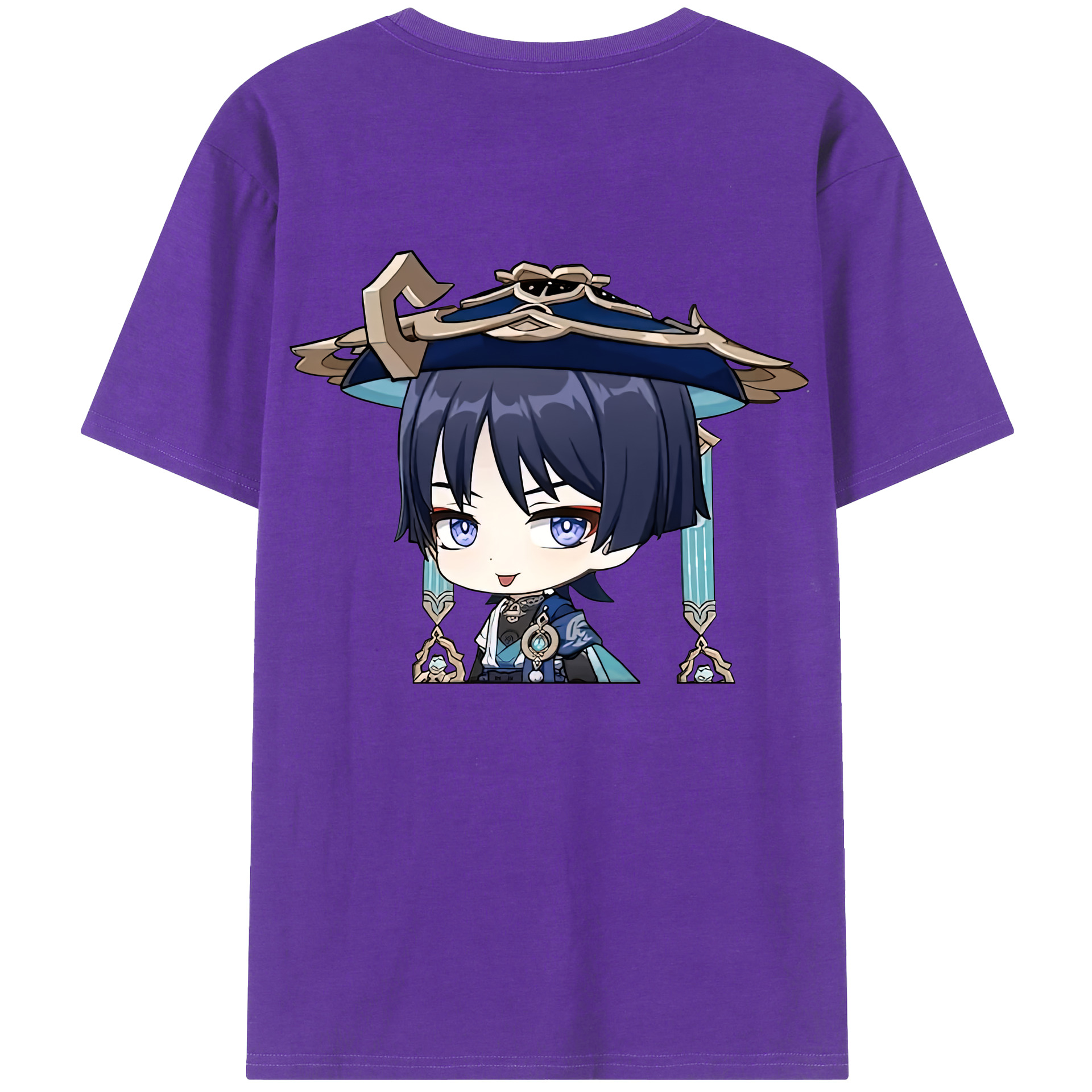 げんし神 さんペい genshin Sanpei 綿100％ メンズ半袖Tシャツ（バックプリント） 通気性