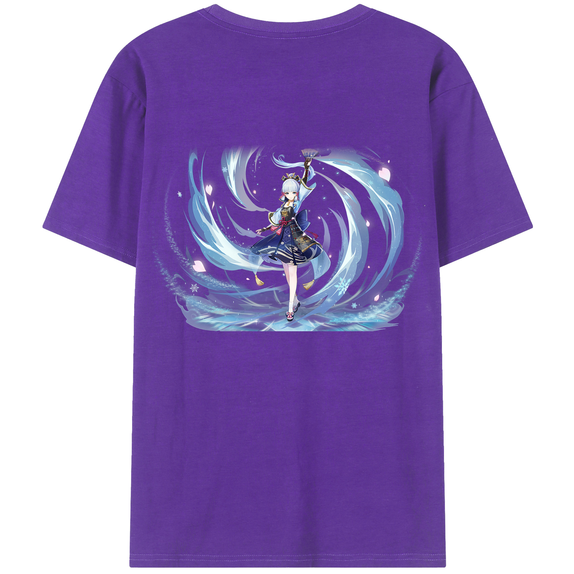 げんし神 神里綾華 神宮寺レン genshin Kamimiya Ren 綿100％ メンズ半袖Tシャツ（バックプリント） 通気性