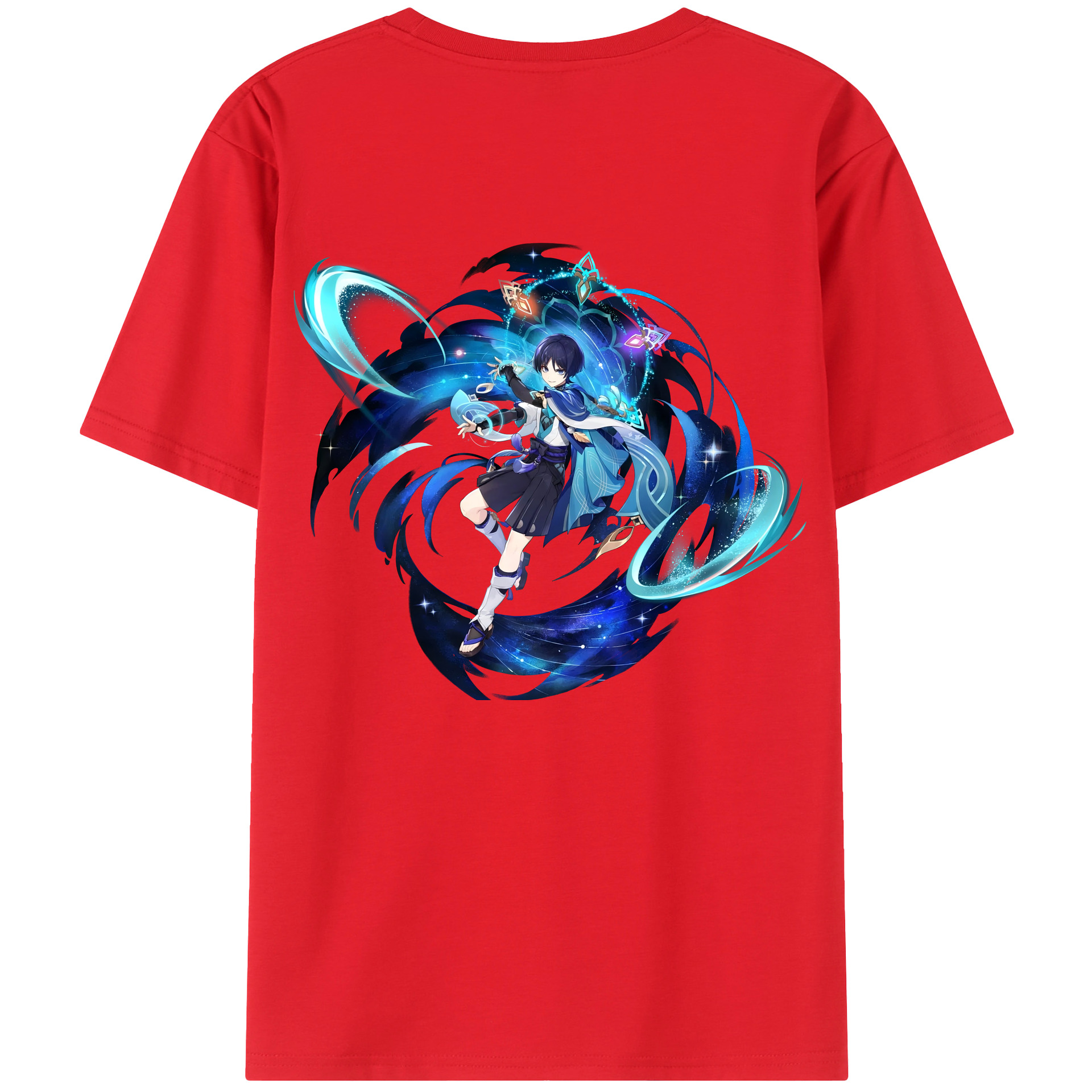げんし神 さんペい genshin Sanpei 綿100％ メンズ半袖Tシャツ（バックプリント） 通気性