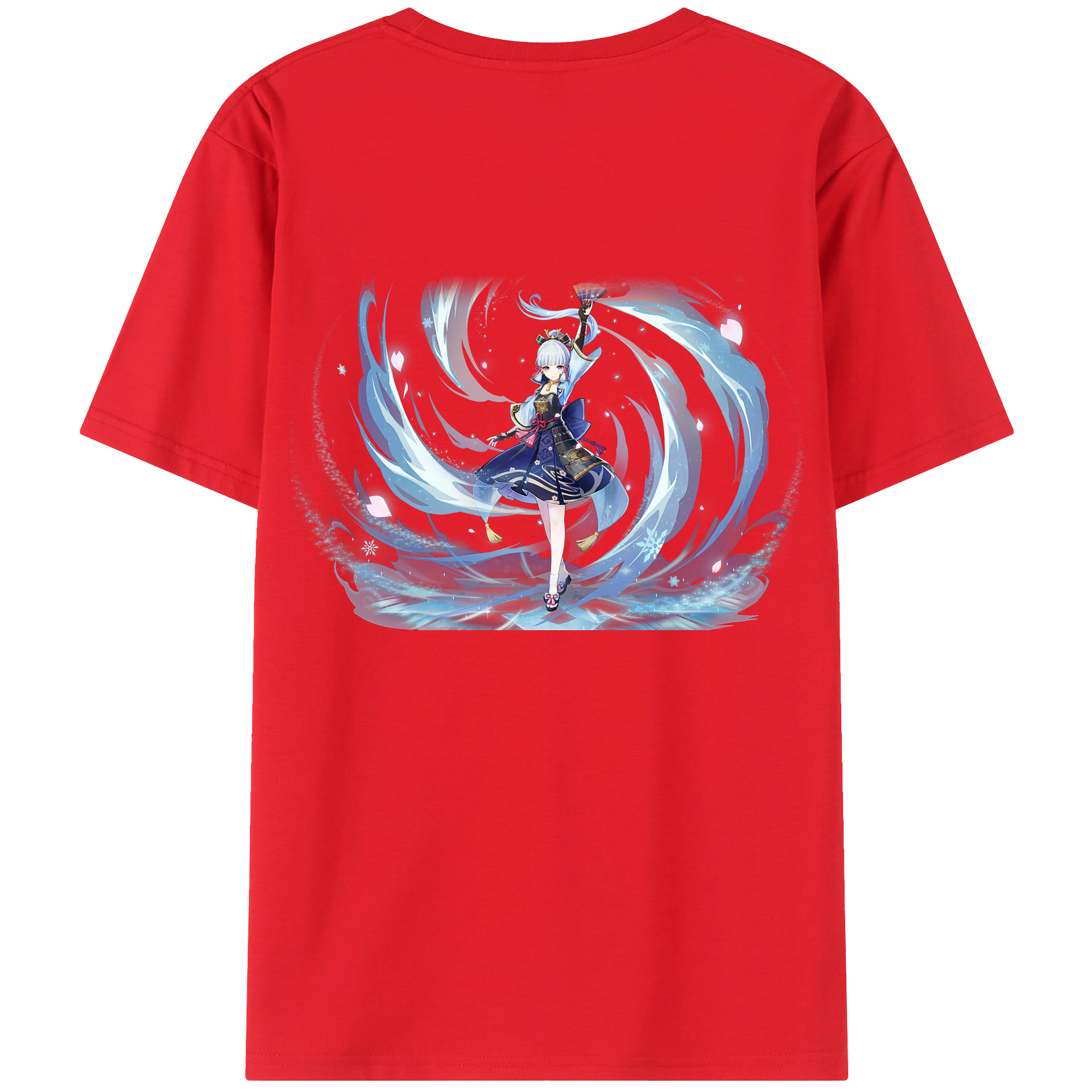 げんし神 神里綾華 神宮寺レン genshin Kamimiya Ren 綿100％ メンズ半袖Tシャツ（バックプリント） 通気性