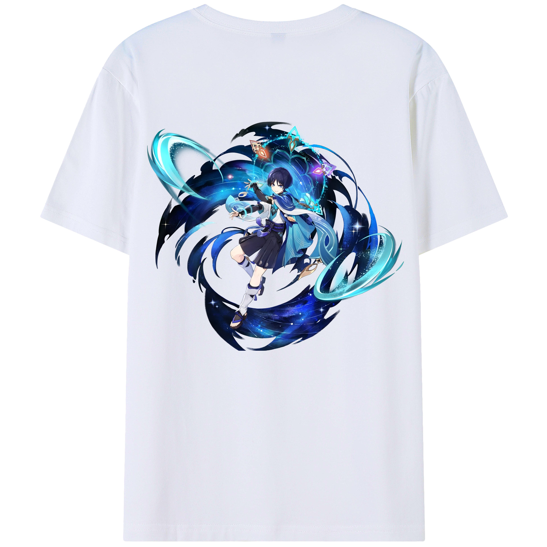 げんし神 さんペい genshin Sanpei 綿100％ メンズ半袖Tシャツ（バックプリント） 通気性