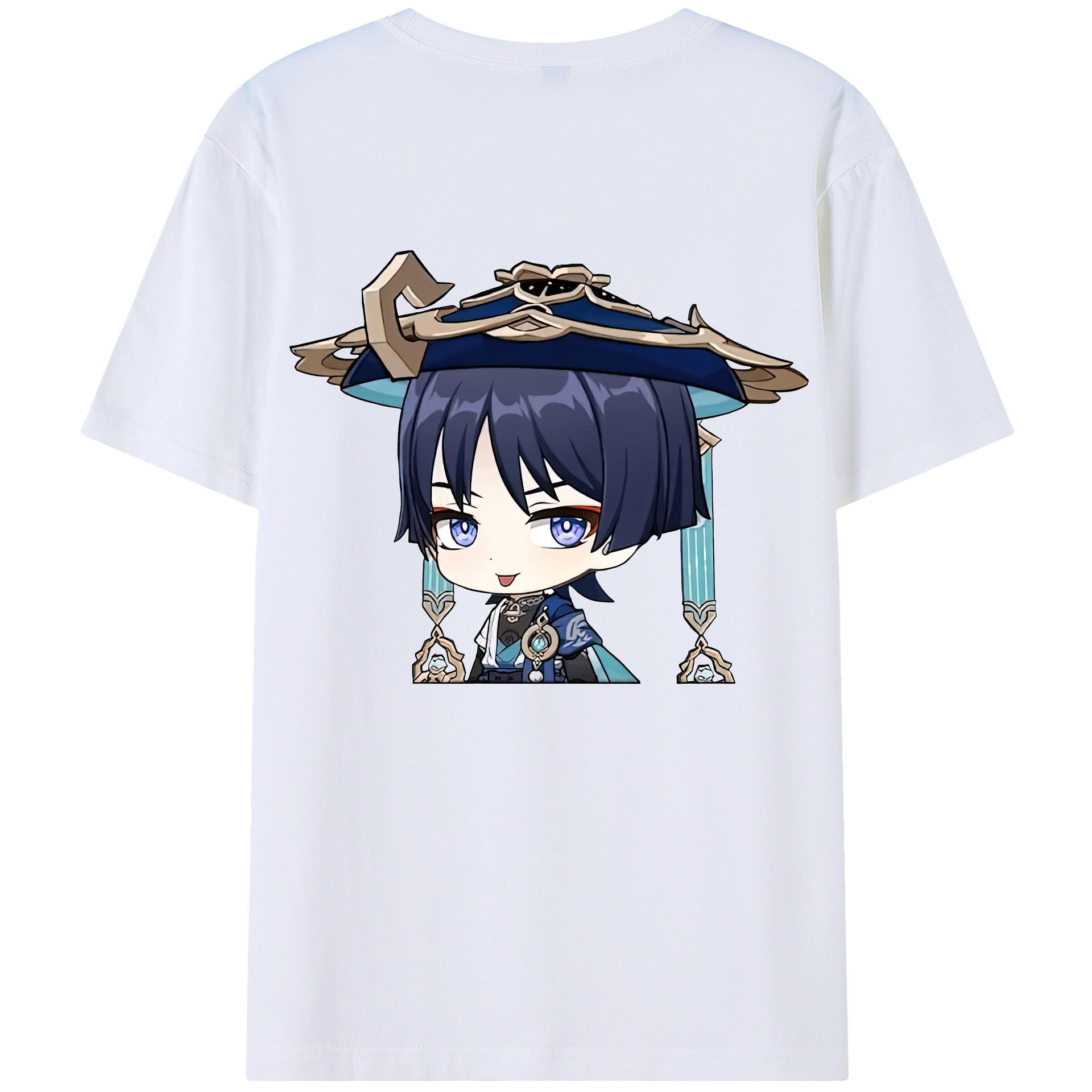 げんし神 さんペい genshin Sanpei 綿100％ メンズ半袖Tシャツ（バックプリント） 通気性