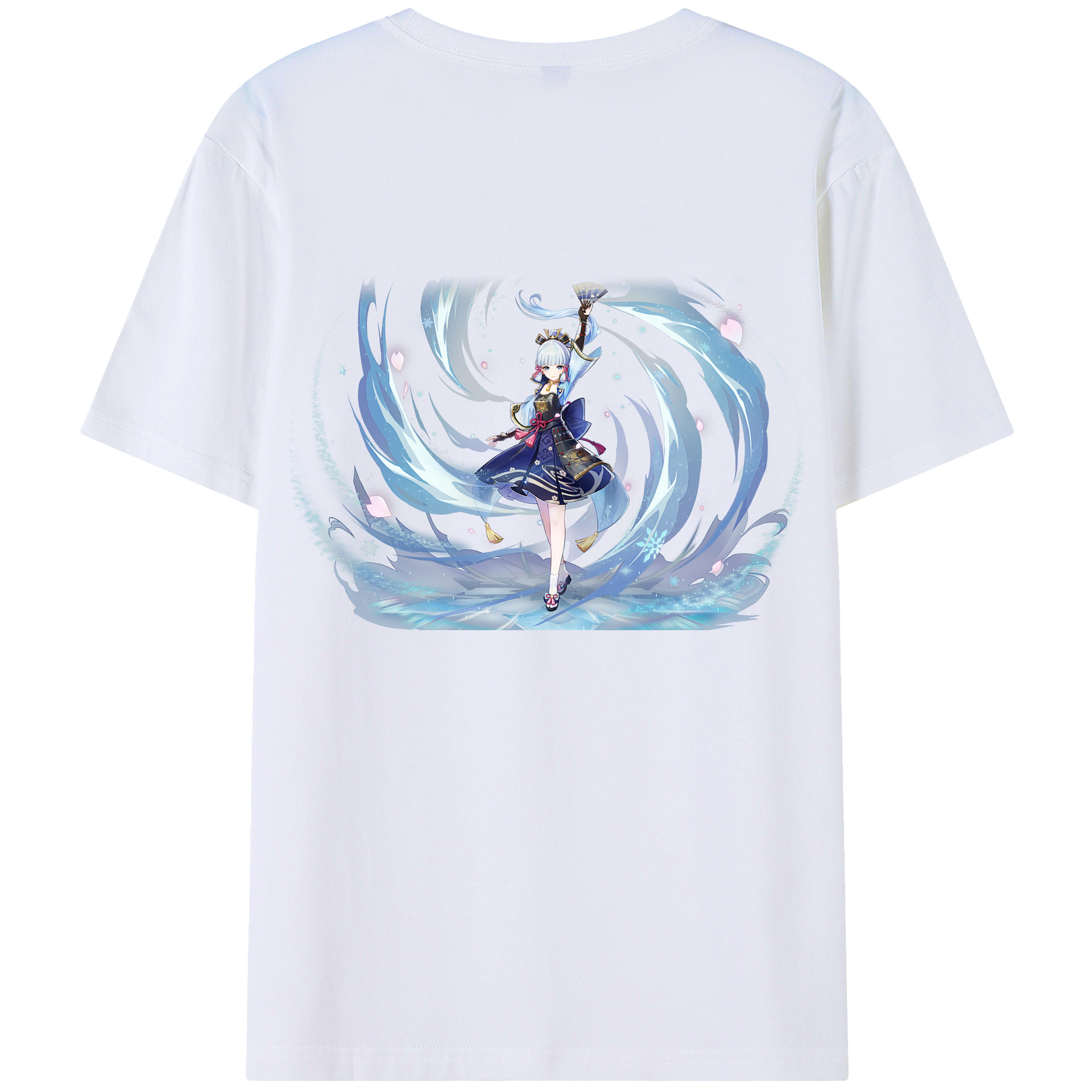 げんし神 神里綾華 神宮寺レン genshin Kamimiya Ren 綿100％ メンズ半袖Tシャツ（バックプリント） 通気性