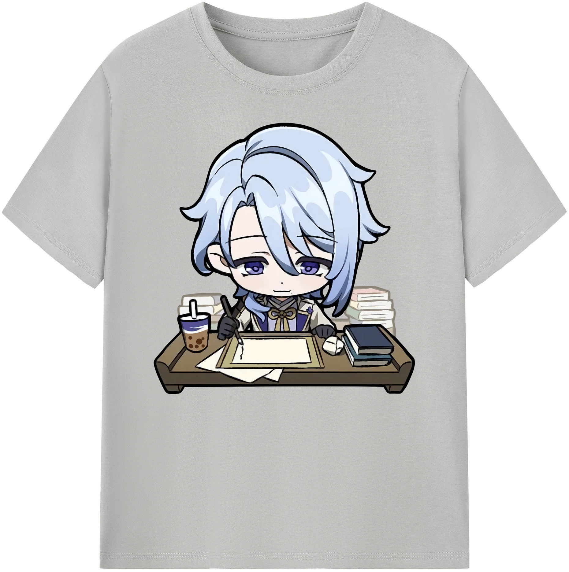 げんし神 神里綾人 かみさとあやと genshin Kamisato Ayato 綿100％ メンズ半袖Tシャツ｜肌触りやわらか＆通気性