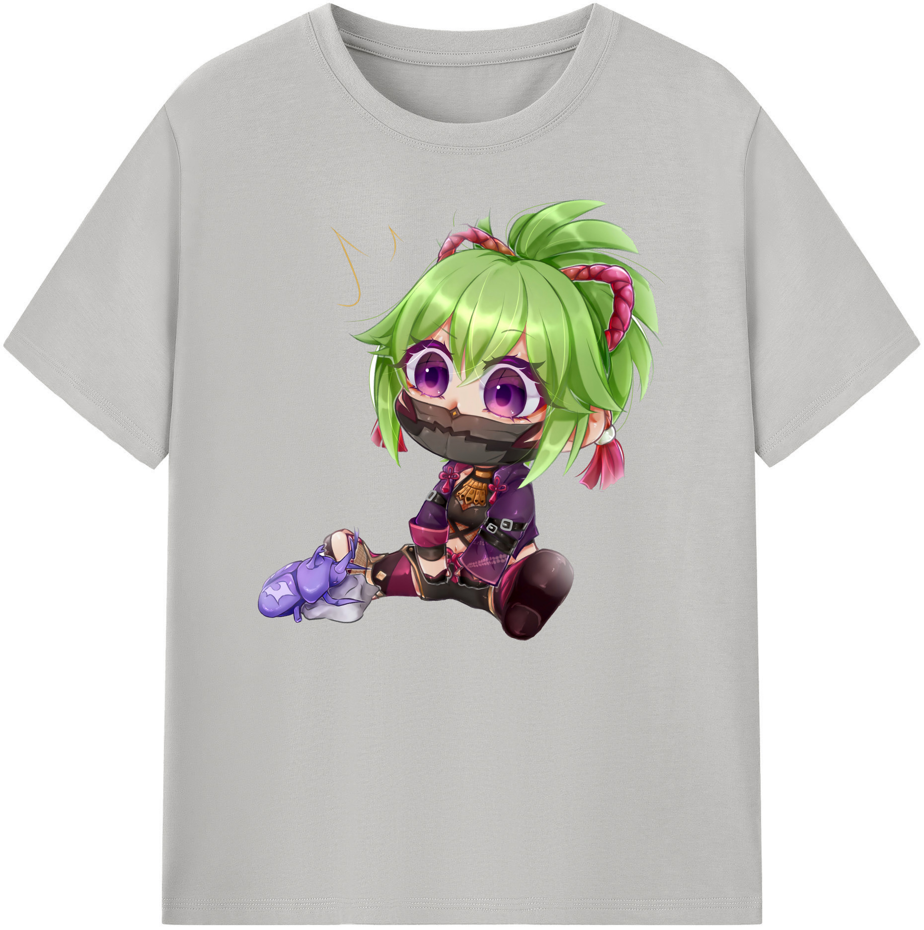 げんし神  久岐忍 くき しのぶ genshin Kuki Shinobu 綿100％ メンズ半袖Tシャツ｜肌触りやわらか＆通気性