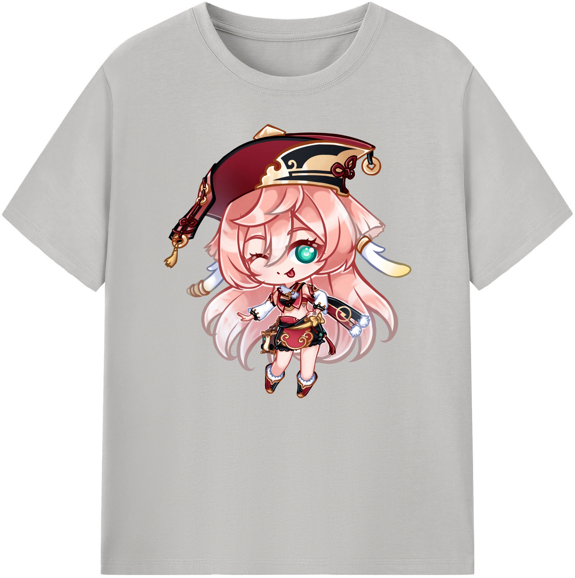 げんし神 ヤンフェイ genshin Yanfei 綿100％ メンズ半袖Tシャツ｜肌触りやわらか＆通気性