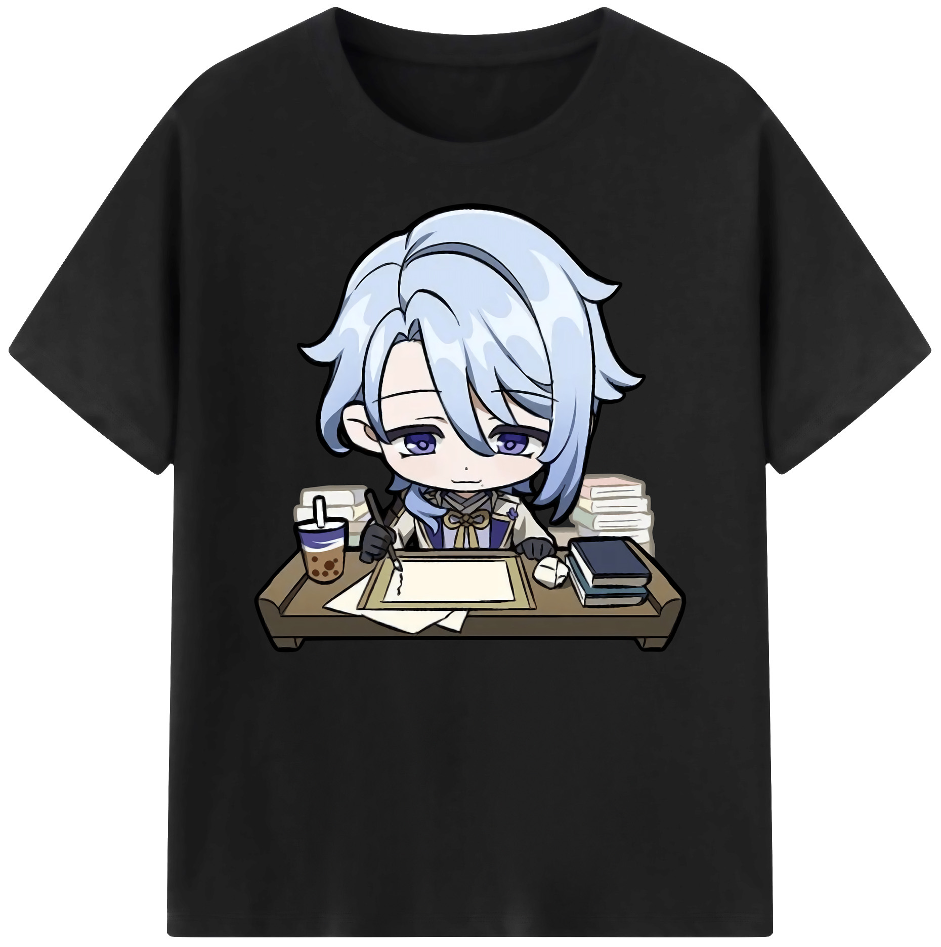 げんし神 神里綾人 かみさとあやと genshin Kamisato Ayato 綿100％ メンズ半袖Tシャツ｜肌触りやわらか＆通気性