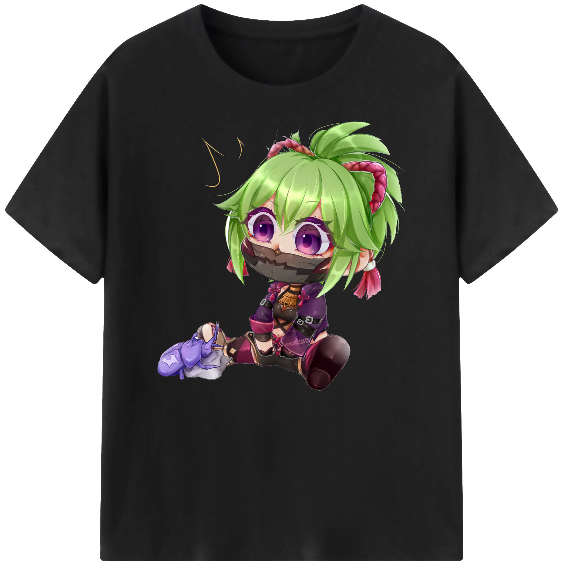 げんし神  久岐忍 くき しのぶ genshin Kuki Shinobu 綿100％ メンズ半袖Tシャツ｜肌触りやわらか＆通気性