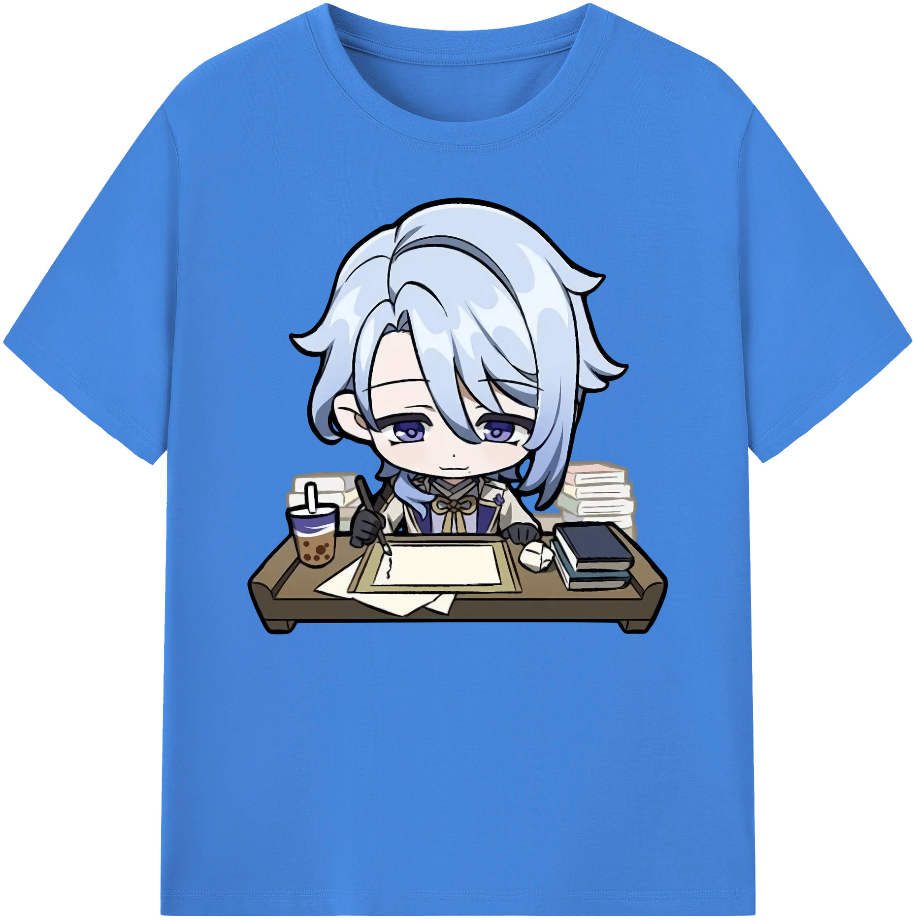 げんし神 神里綾人 かみさとあやと genshin Kamisato Ayato 綿100％ メンズ半袖Tシャツ｜肌触りやわらか＆通気性