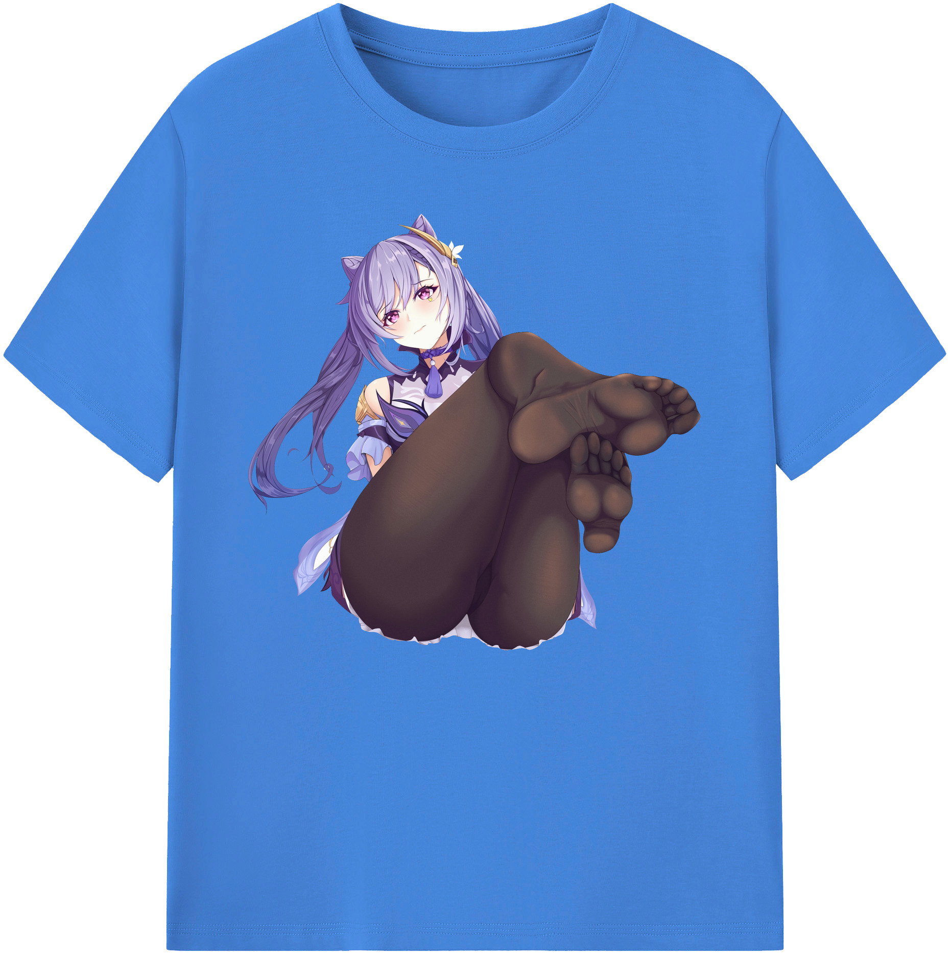 げんし神 刻晴 こくせい genshin Kokusei 綿100％ メンズ半袖Tシャツ｜肌触りやわらか＆通気性