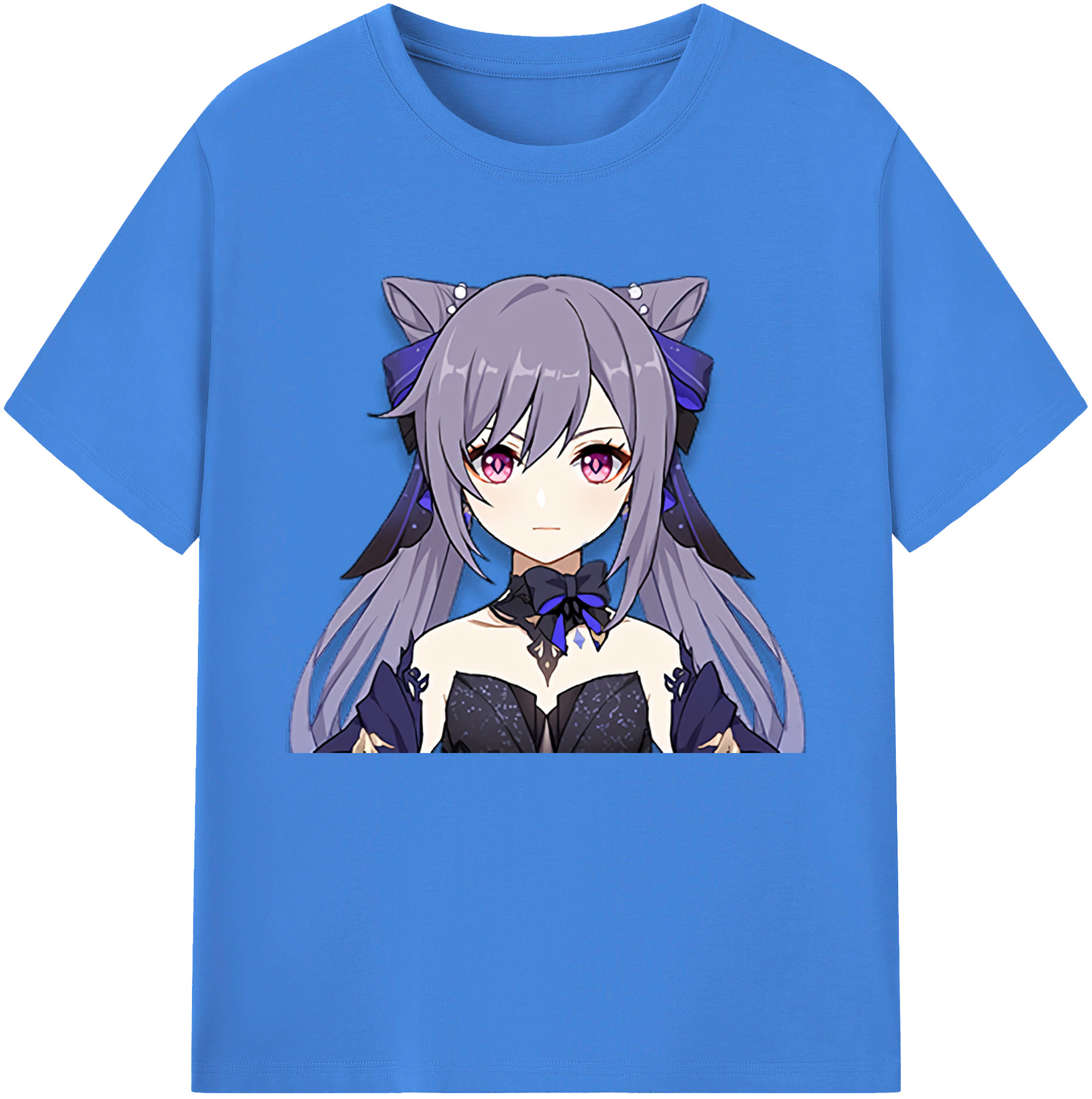 げんし神 刻晴 こくせい genshin Kokusei 綿100％ メンズ半袖Tシャツ｜肌触りやわらか＆通気性