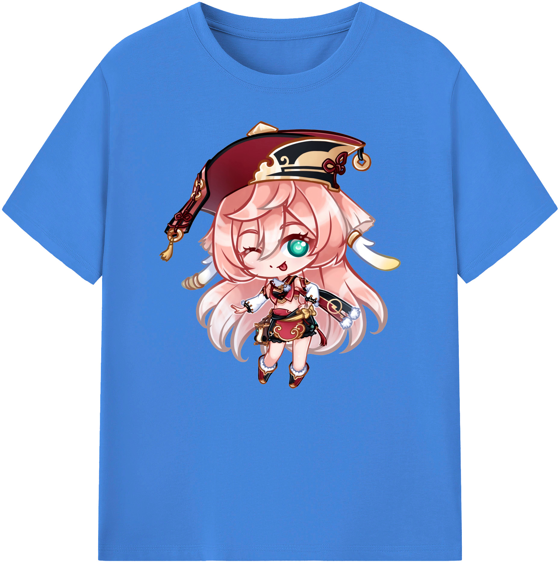 げんし神 ヤンフェイ genshin Yanfei 綿100％ メンズ半袖Tシャツ｜肌触りやわらか＆通気性