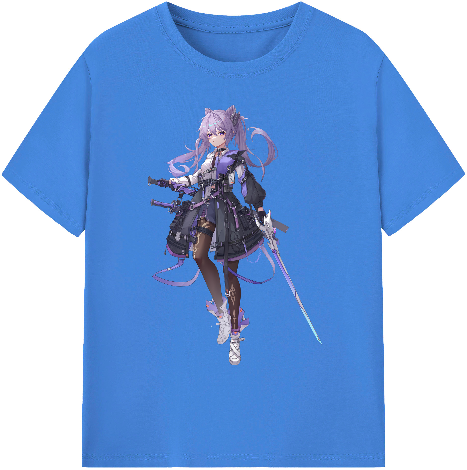 げんし神 刻晴 こくせい genshin Kokusei 綿100％ メンズ半袖Tシャツ｜肌触りやわらか＆通気性