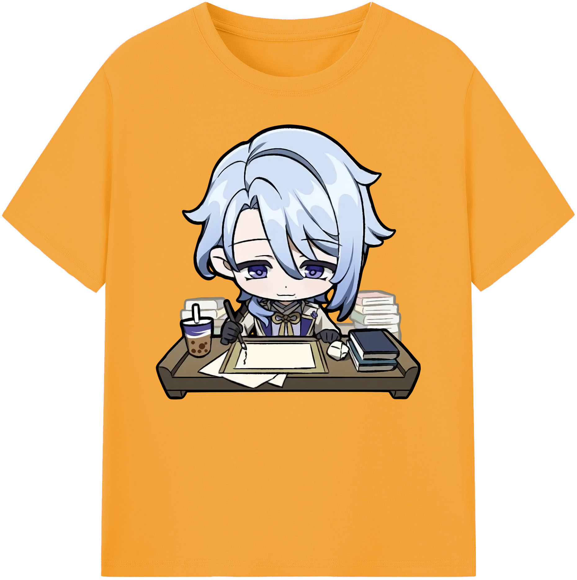 げんし神 神里綾人 かみさとあやと genshin Kamisato Ayato 綿100％ メンズ半袖Tシャツ｜肌触りやわらか＆通気性