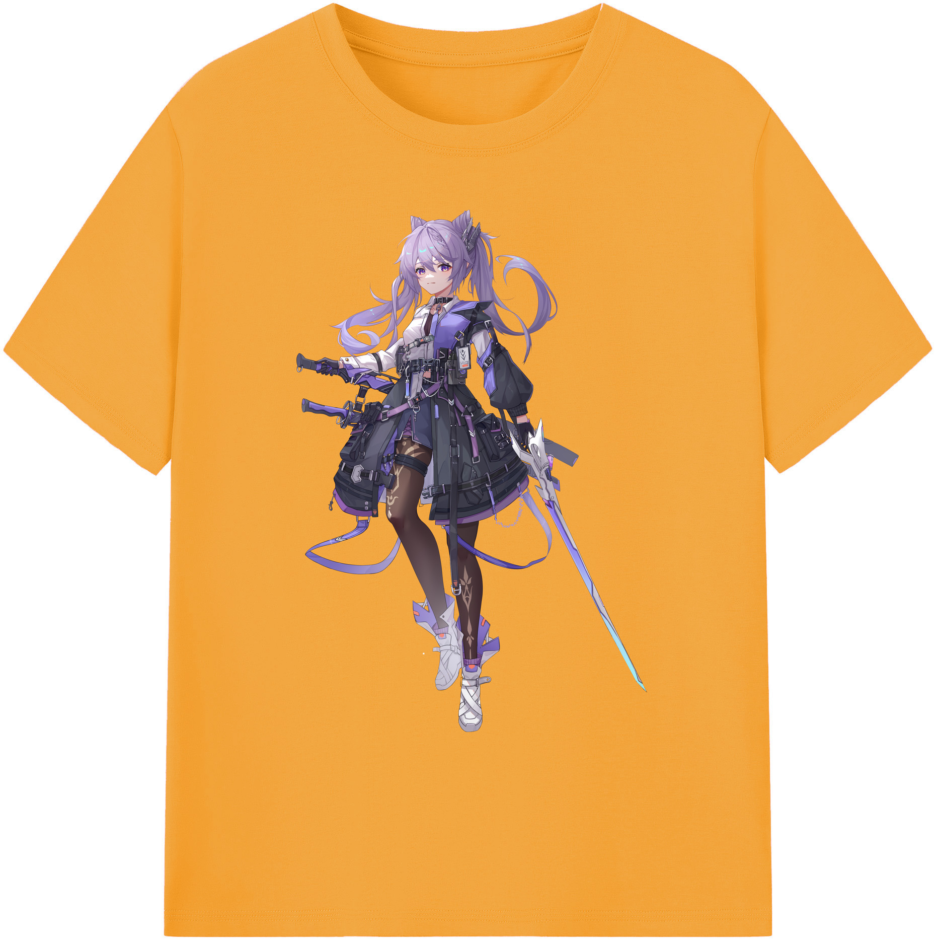 げんし神 刻晴 こくせい genshin Kokusei 綿100％ メンズ半袖Tシャツ｜肌触りやわらか＆通気性