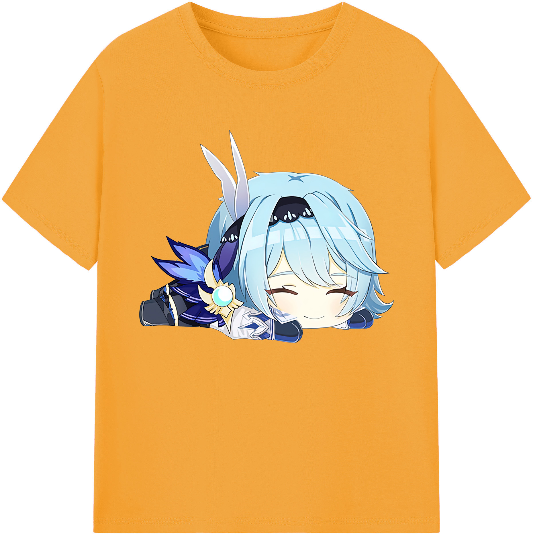 げんし神 优菈 ゆうら genshin Yūra 綿100％ メンズ半袖Tシャツ｜肌触りやわらか＆通気性
