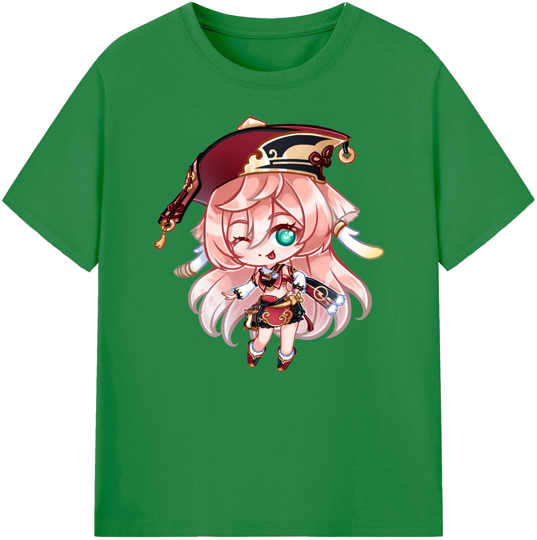 げんし神 ヤンフェイ genshin Yanfei 綿100％ メンズ半袖Tシャツ｜肌触りやわらか＆通気性
