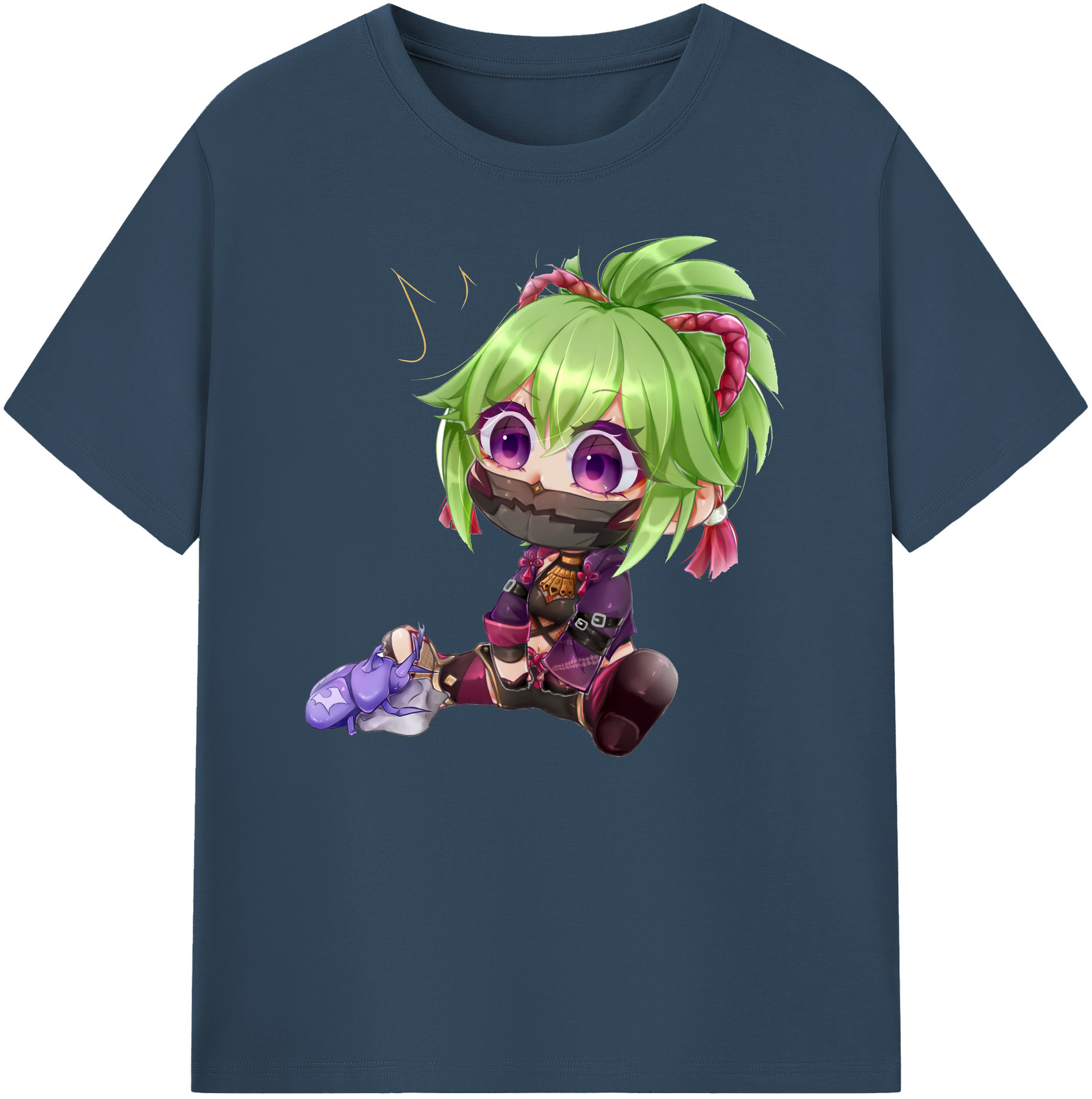 げんし神  久岐忍 くき しのぶ genshin Kuki Shinobu 綿100％ メンズ半袖Tシャツ｜肌触りやわらか＆通気性