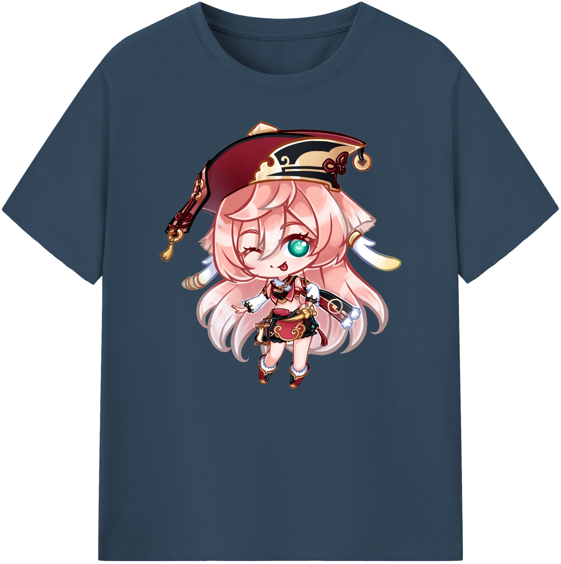げんし神 ヤンフェイ genshin Yanfei 綿100％ メンズ半袖Tシャツ｜肌触りやわらか＆通気性
