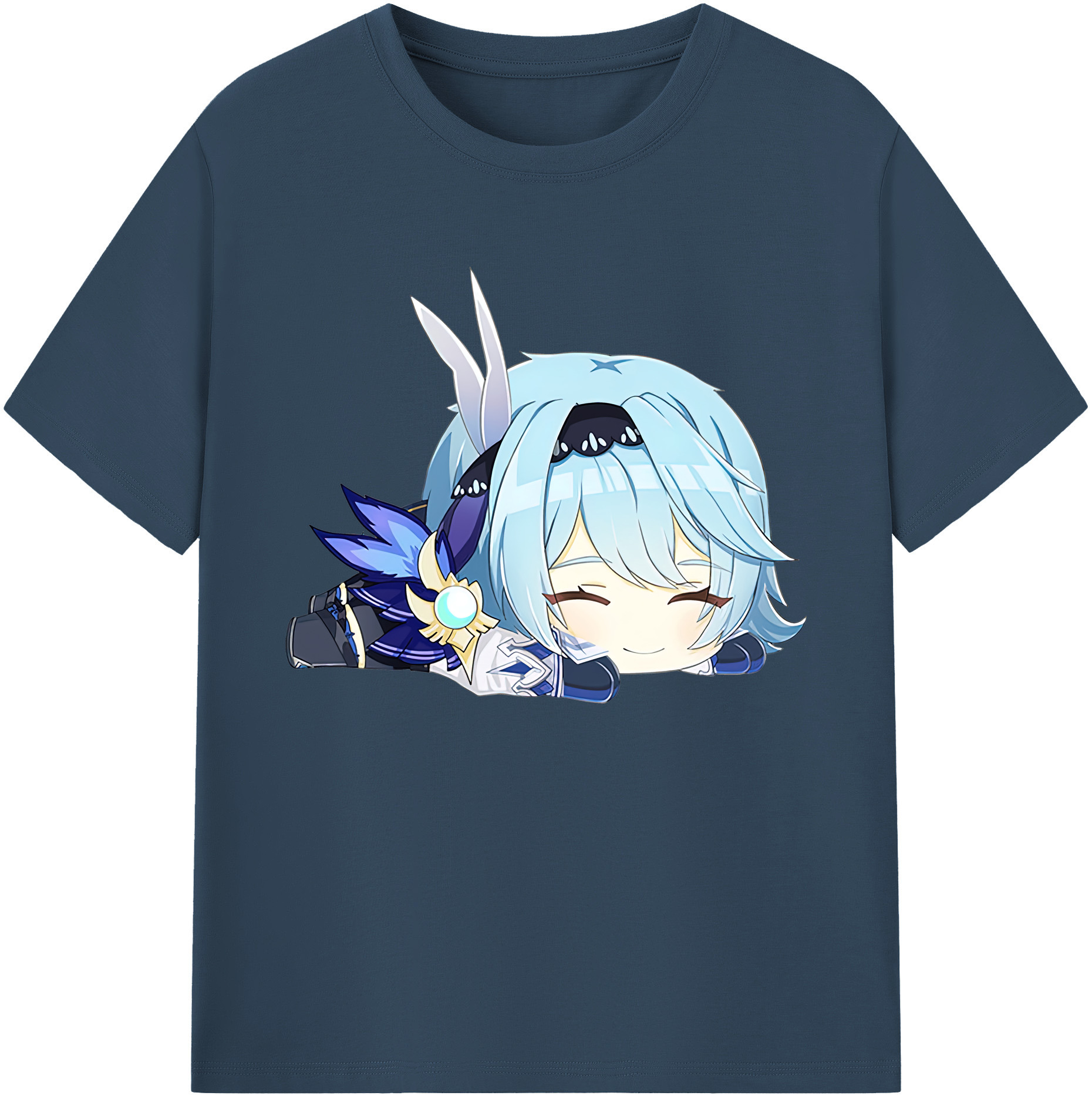 げんし神 优菈 ゆうら genshin Yūra 綿100％ メンズ半袖Tシャツ｜肌触りやわらか＆通気性